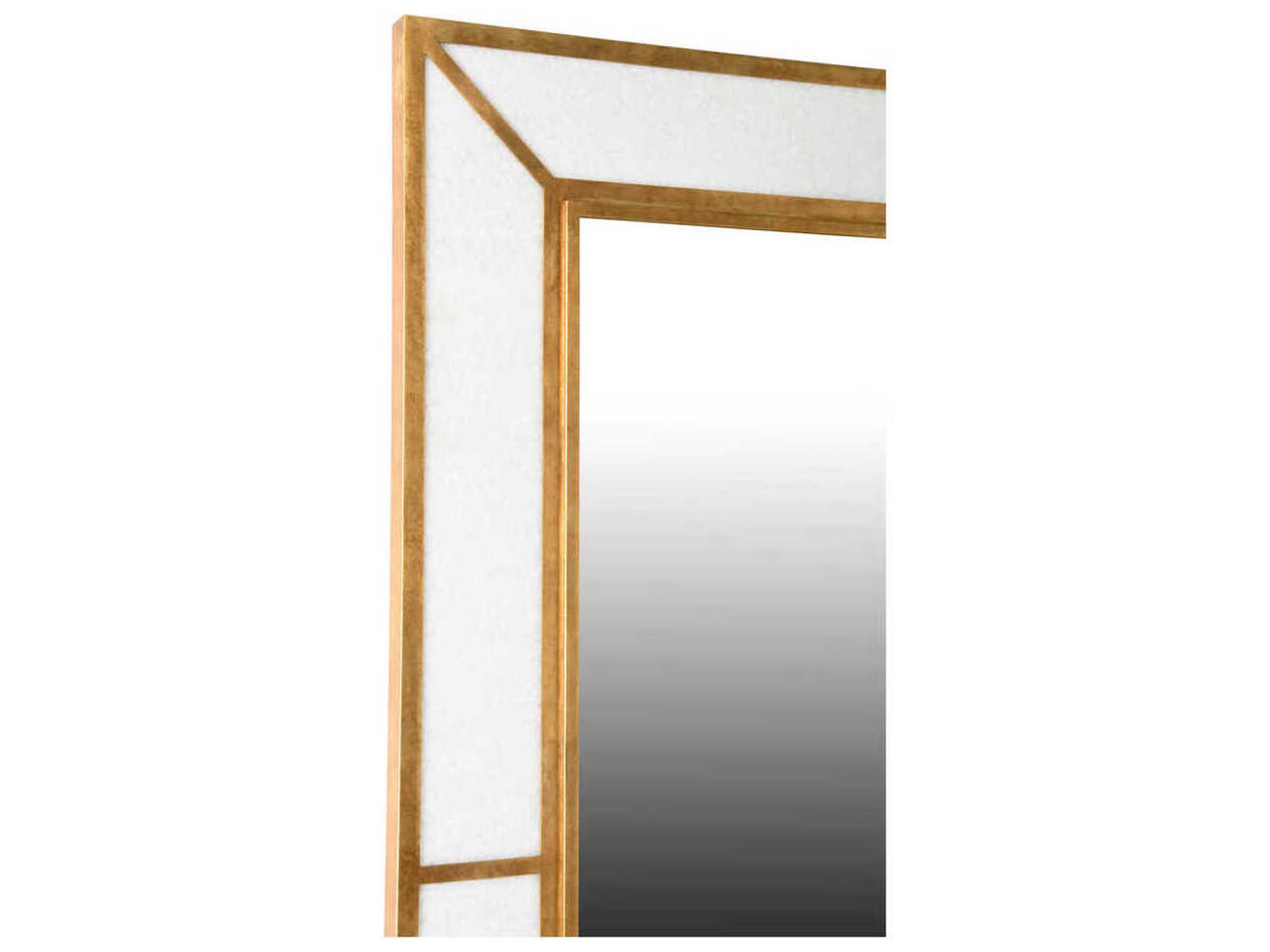 Chelsea House Madison Gold Leaf Rectangular Wall Mirror