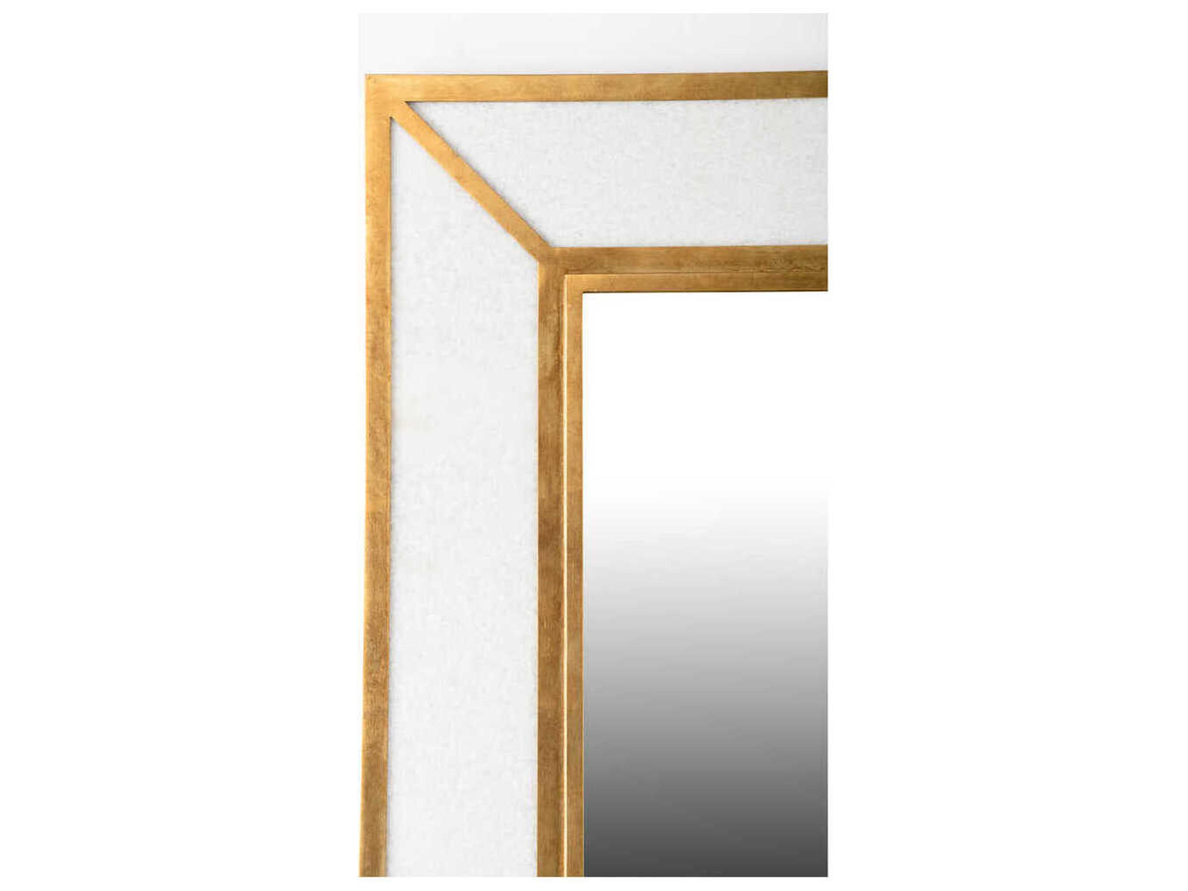 Chelsea House Madison Gold Leaf Rectangular Wall Mirror