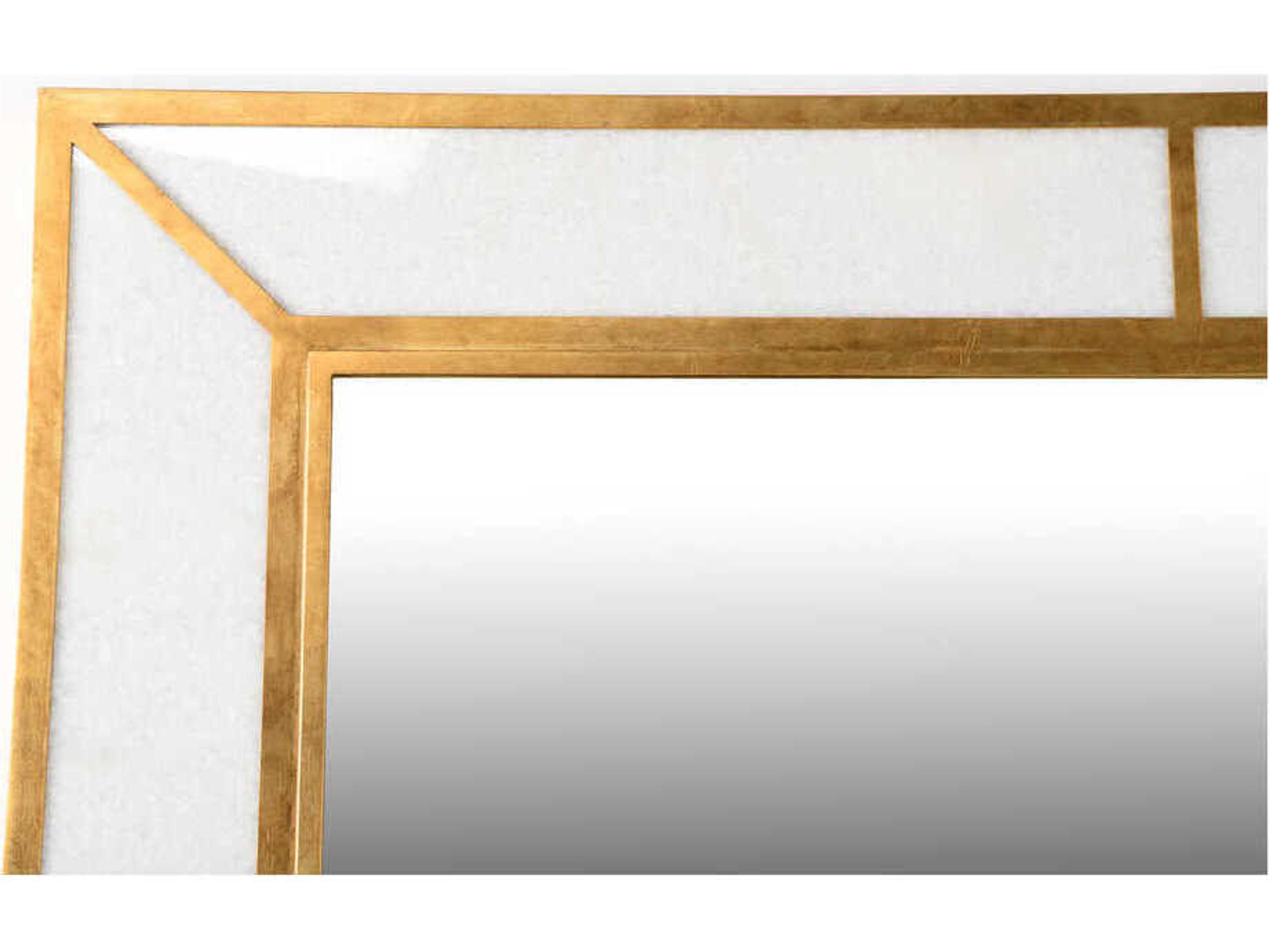 Chelsea House Madison Gold Leaf Rectangular Wall Mirror