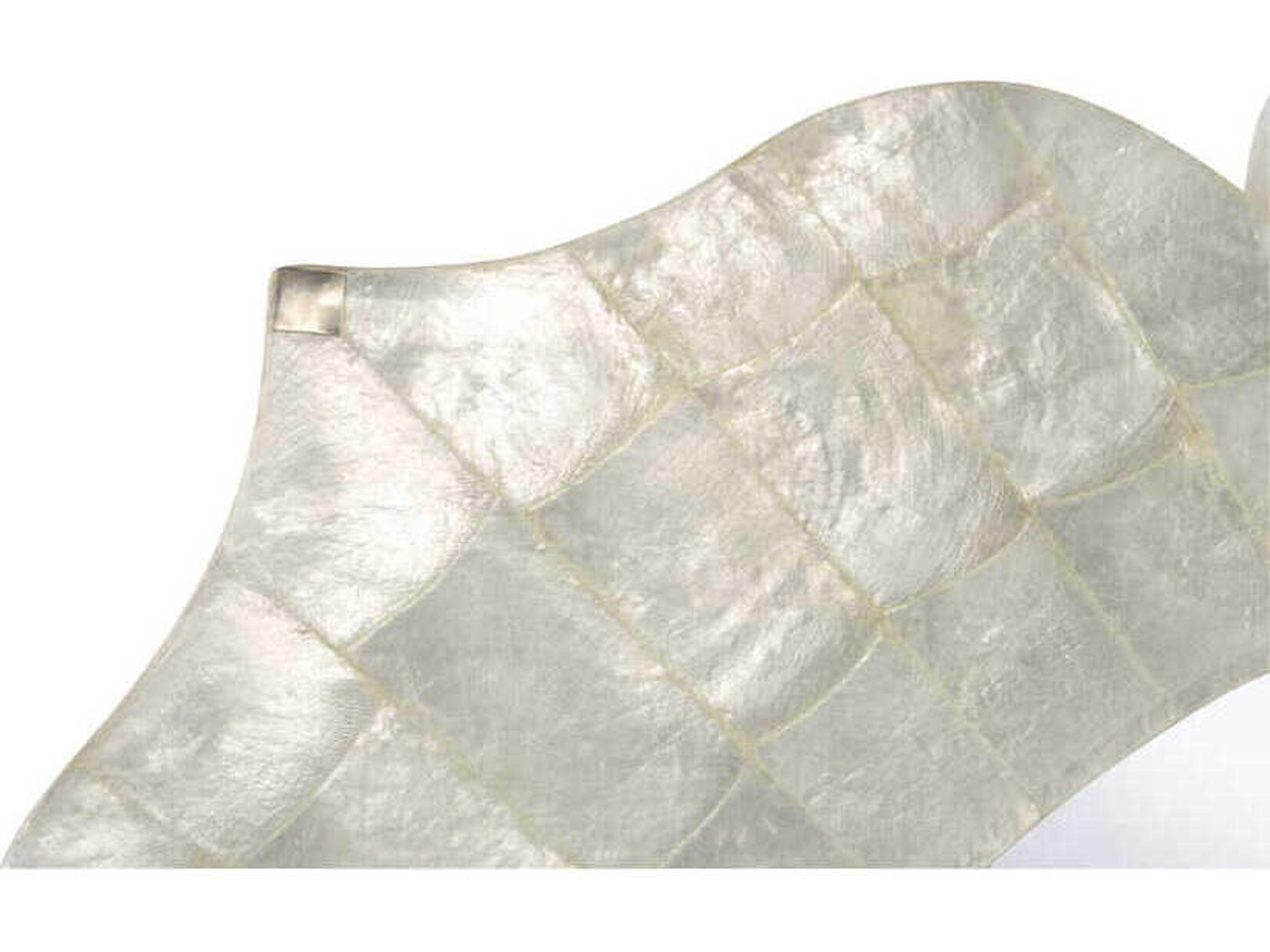 Chelsea House Lotus Flower Natural White Round Wall Mirror