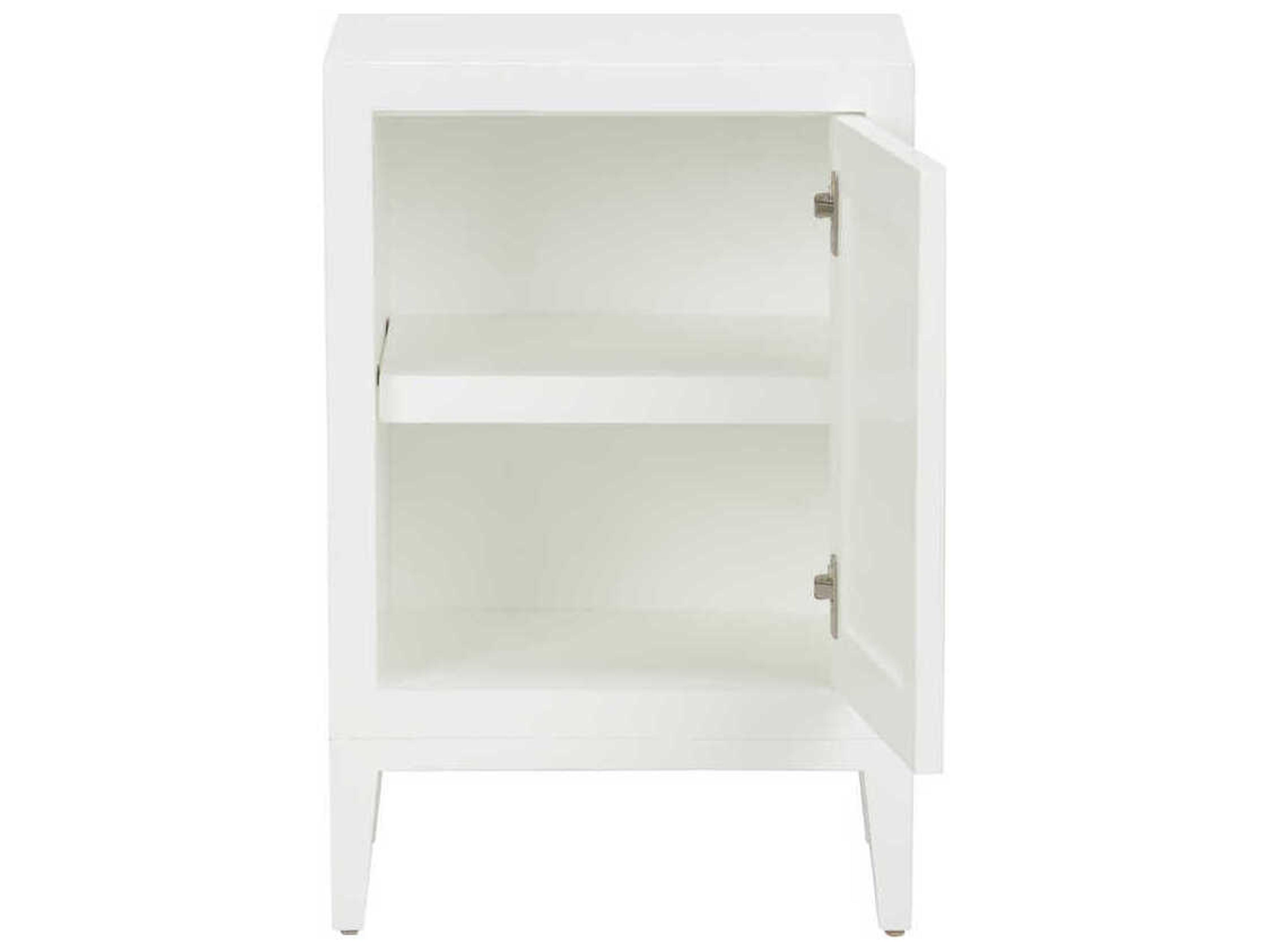Chelsea House Mariposa Rectangular Wood White End Table