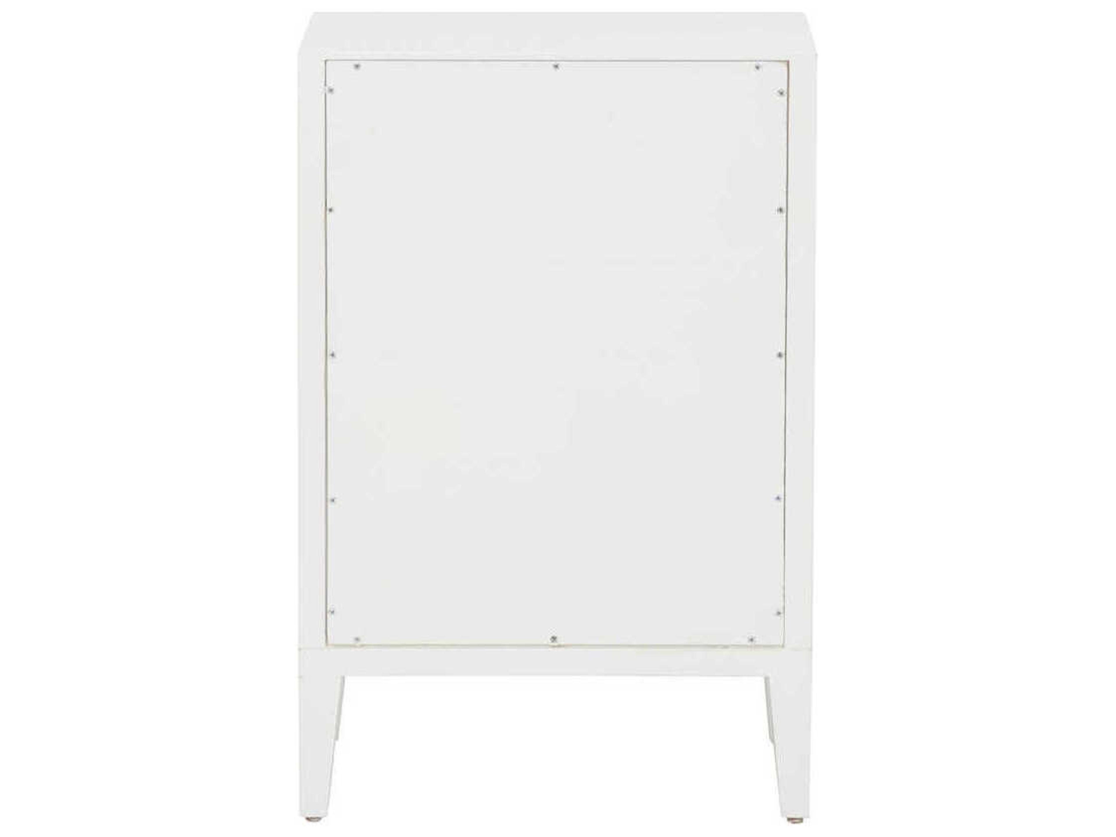 Chelsea House Mariposa Rectangular Wood White End Table