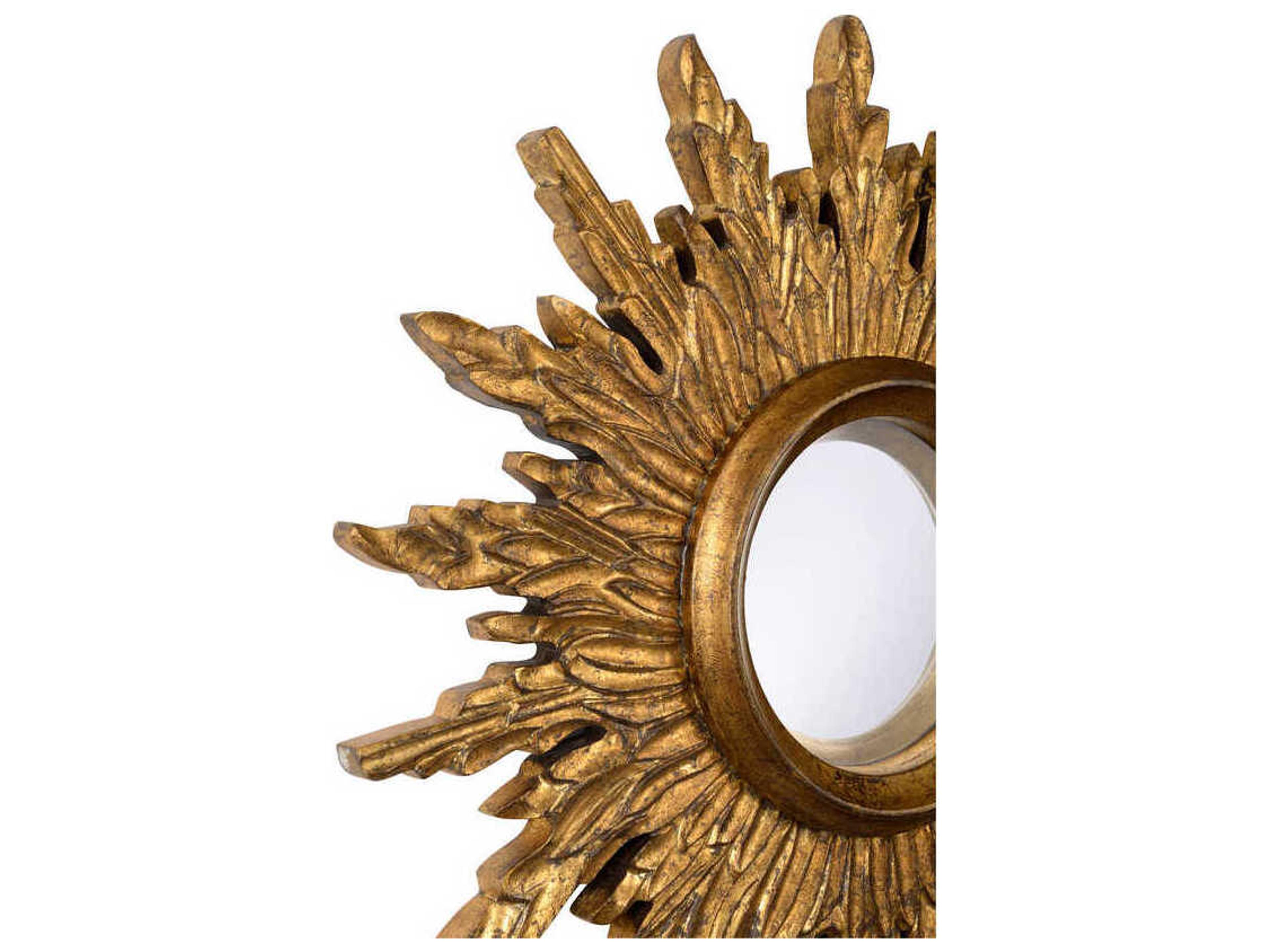 Chelsea House Sunbeam Antique Gold Sunburst Wall Mirror