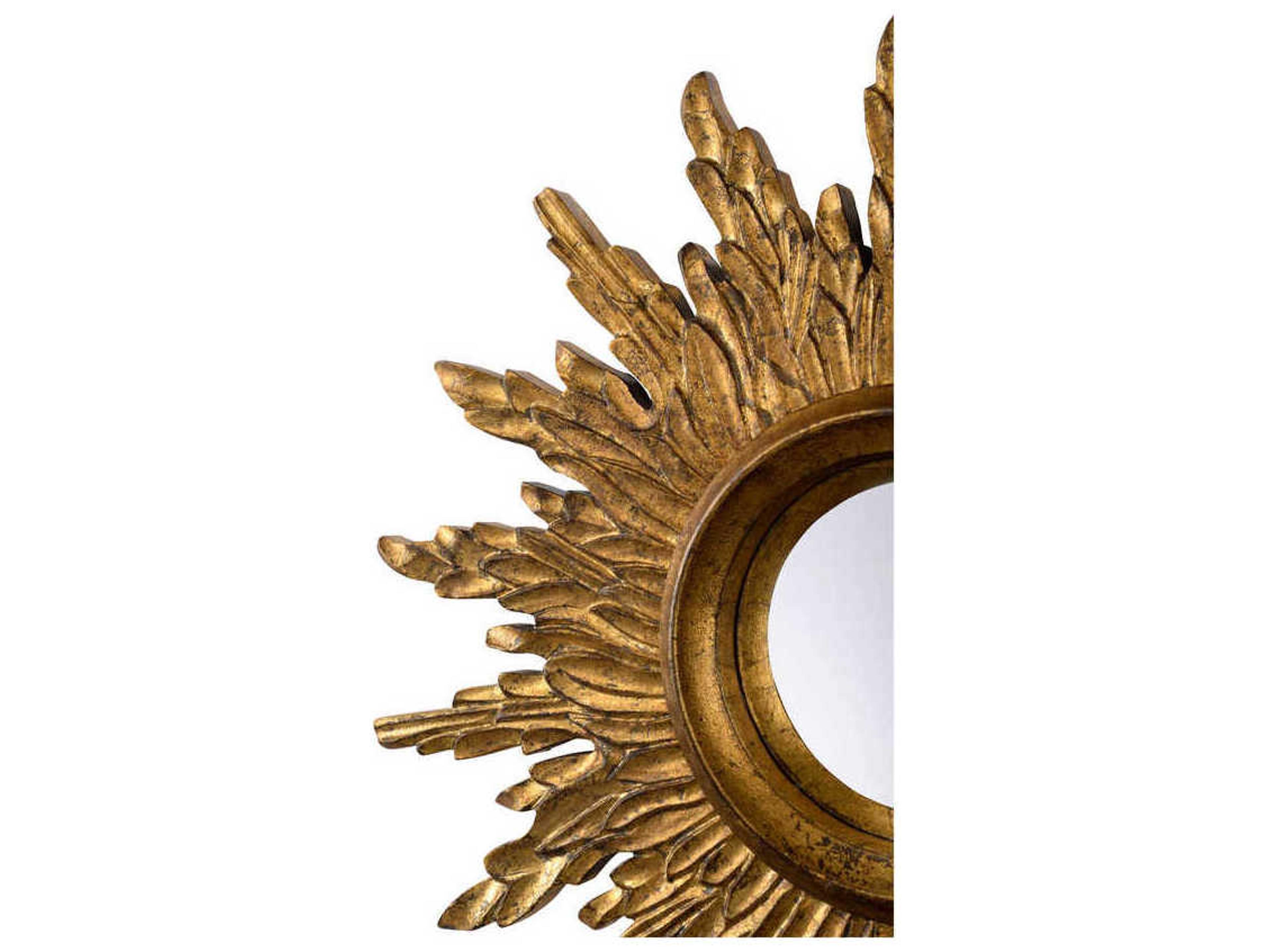 Chelsea House Sunbeam Antique Gold Sunburst Wall Mirror