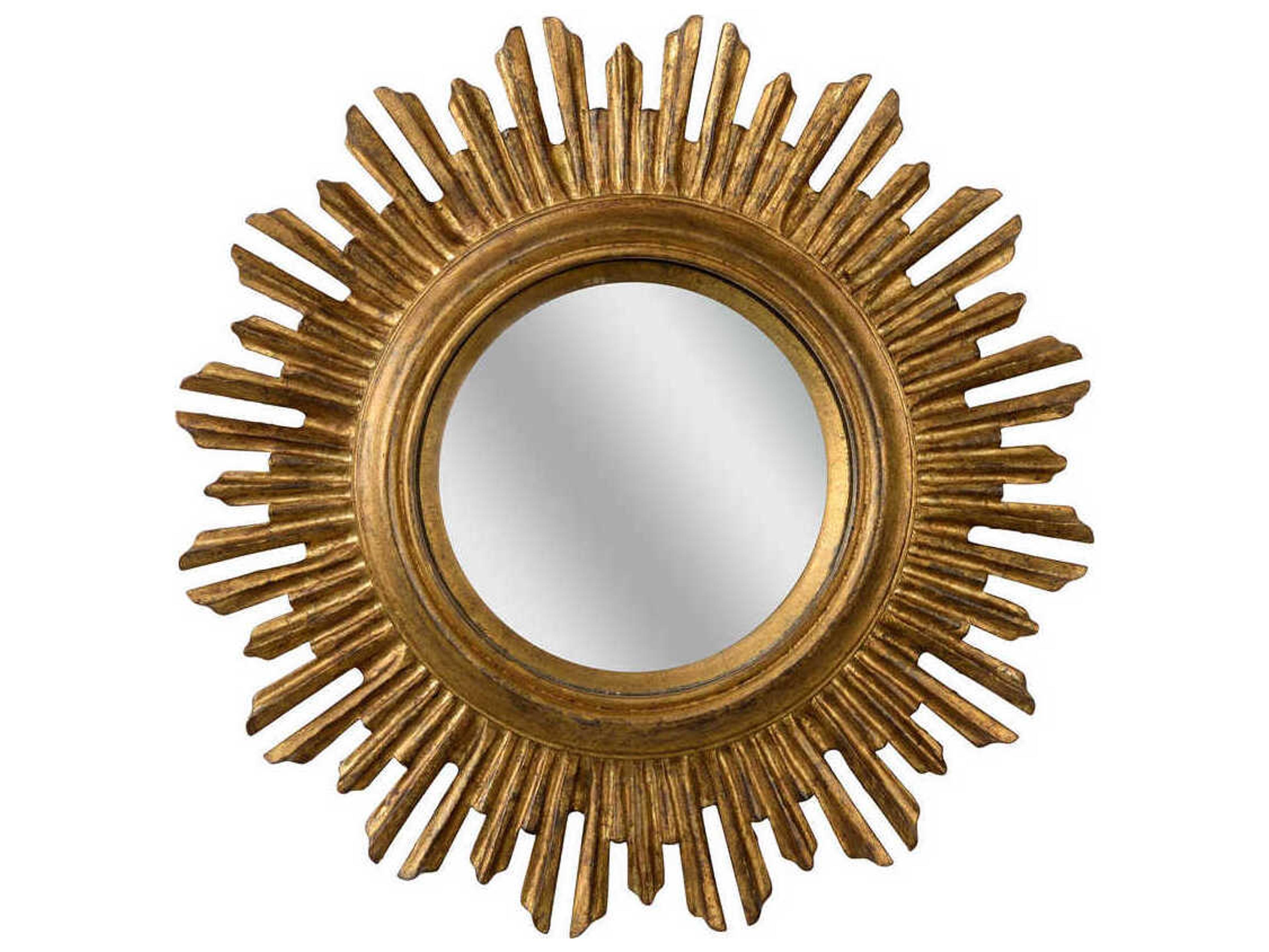 Lumiance Antique Gold Sunburst Wall Mirror