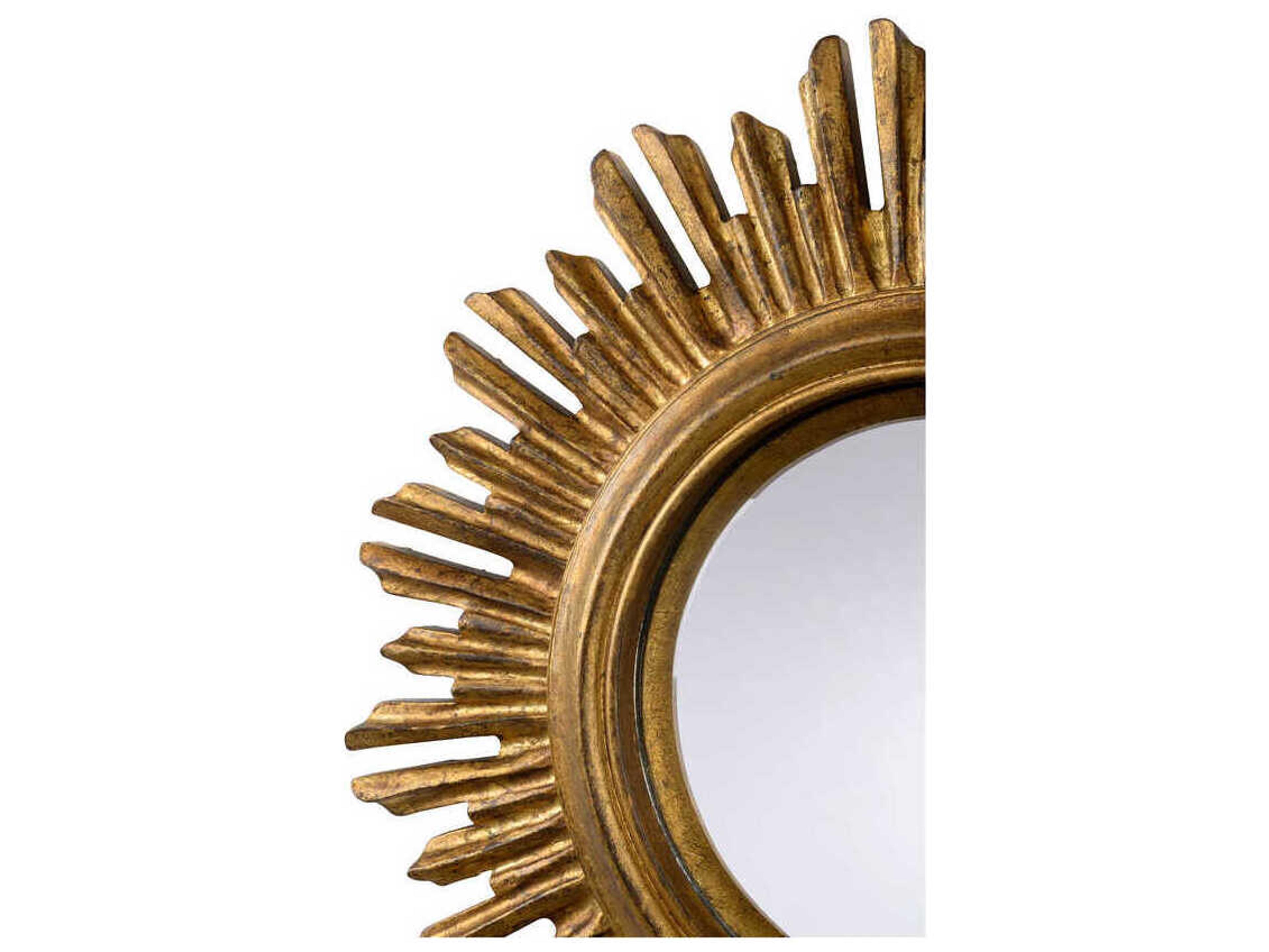 Chelsea House Lumiance Antique Gold Sunburst Wall Mirror