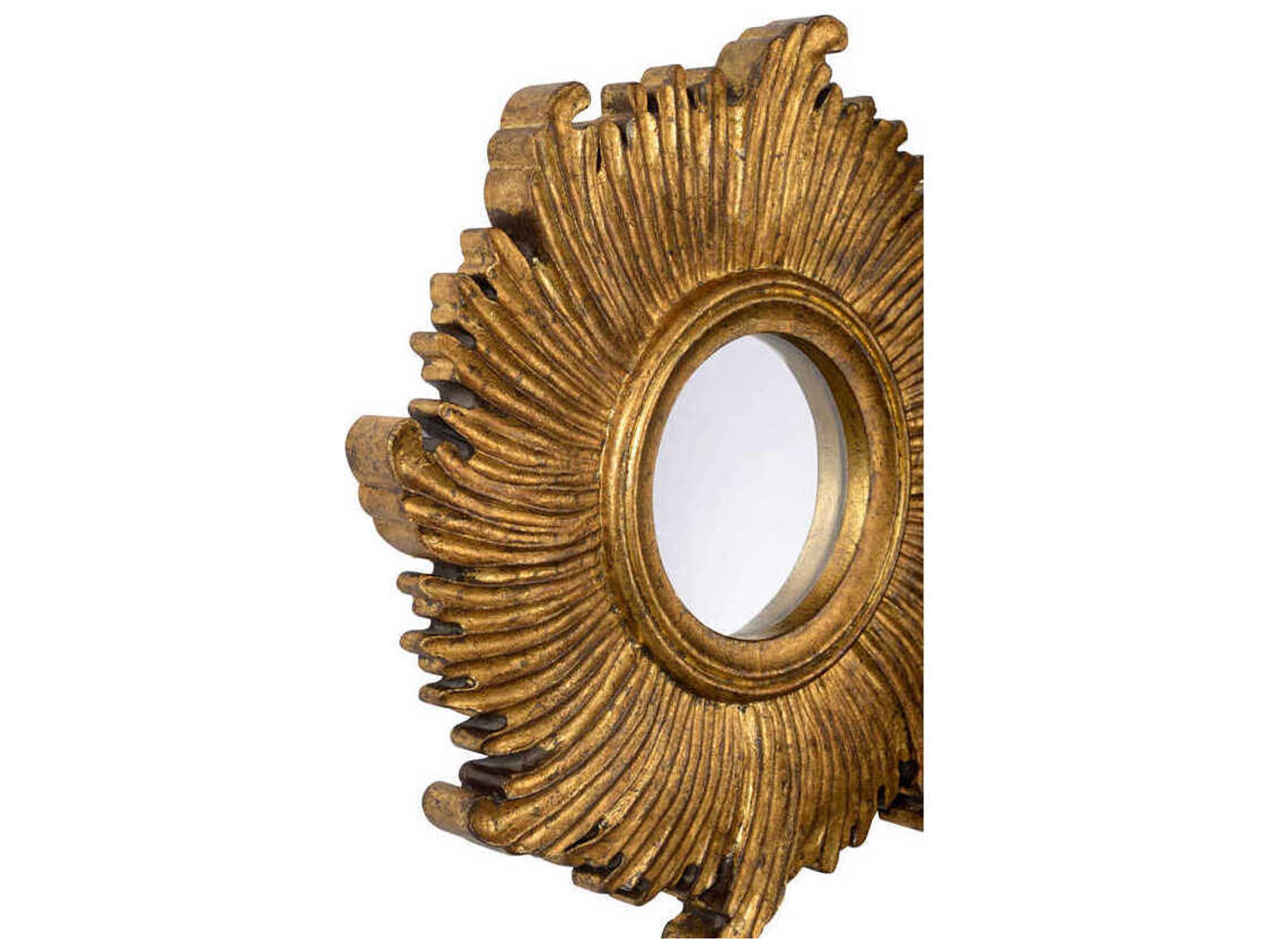 Chelsea House Daybreak Antique Gold Sunburst Wall Mirror