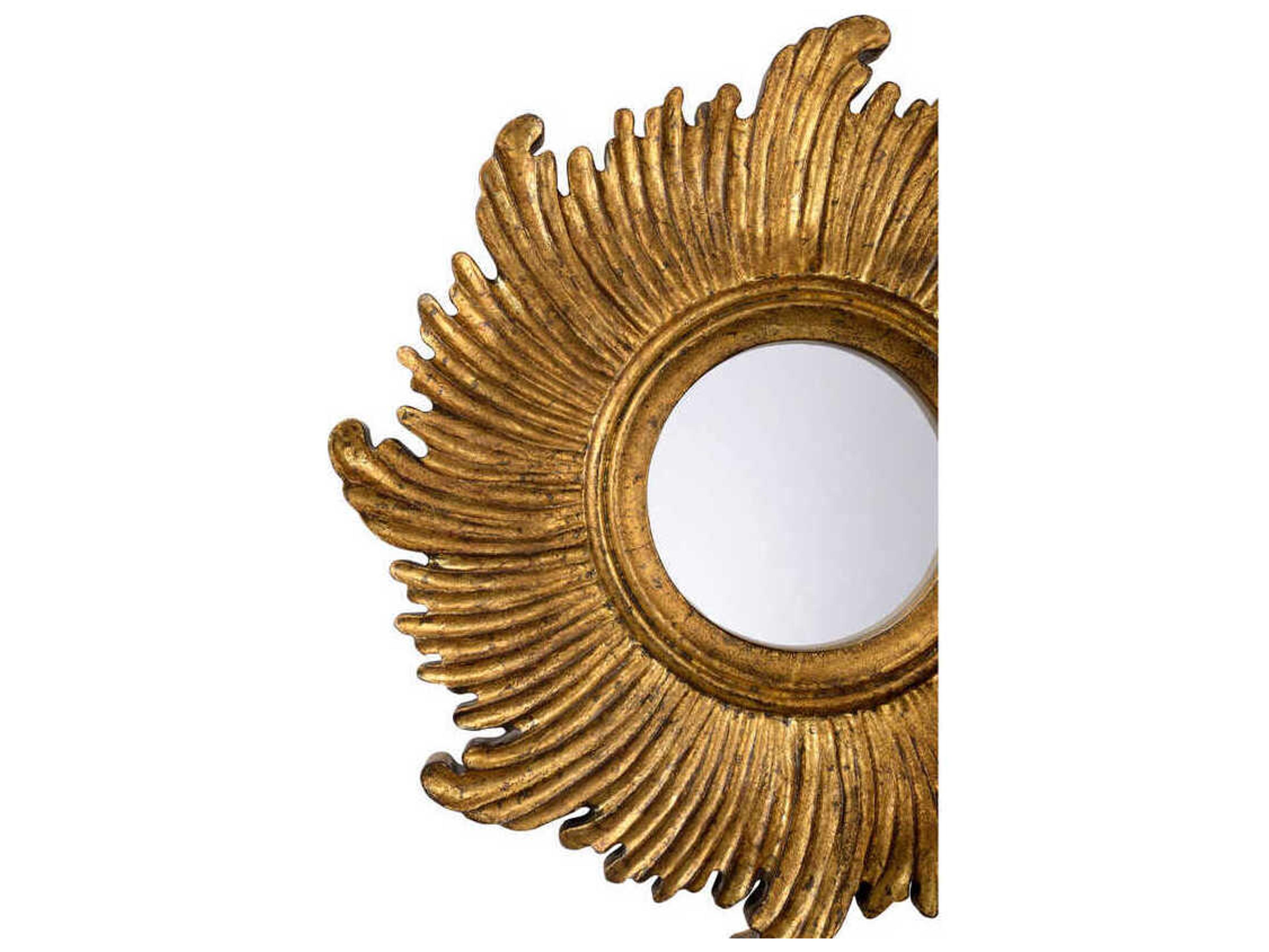 Chelsea House Daybreak Antique Gold Sunburst Wall Mirror