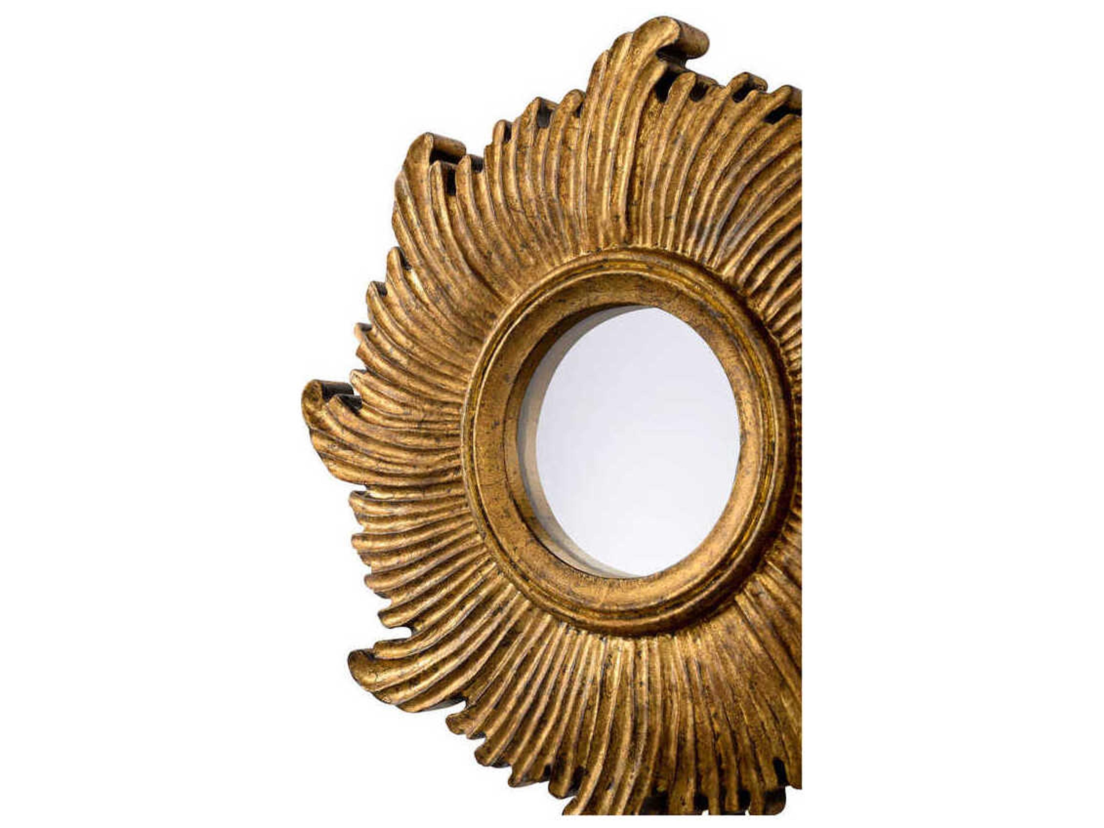 Chelsea House Daybreak Antique Gold Sunburst Wall Mirror