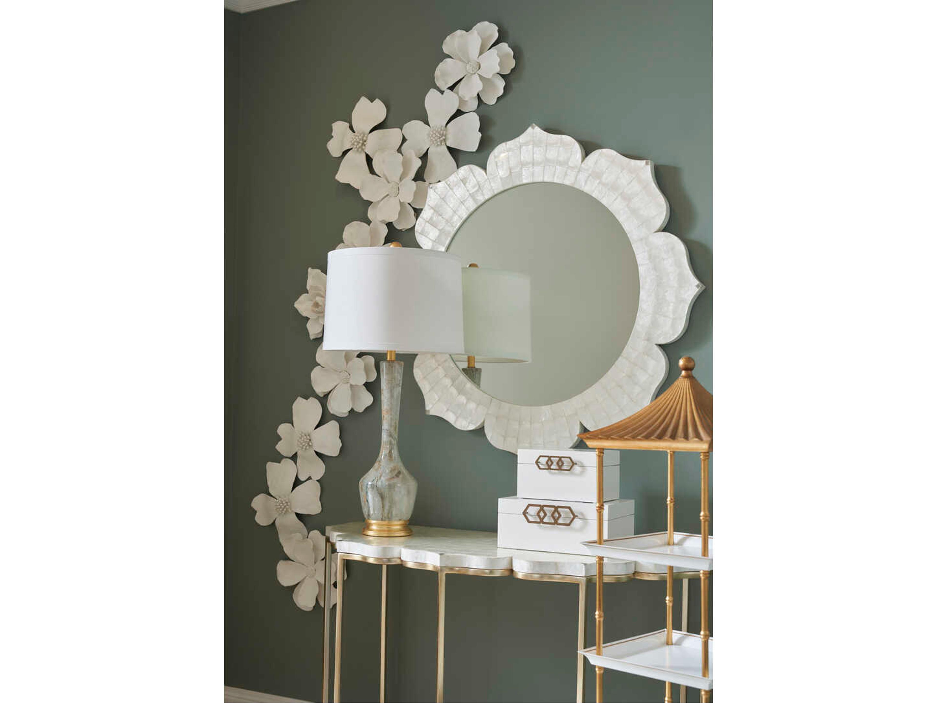 Chelsea House White Antique Brass Tiffany Box