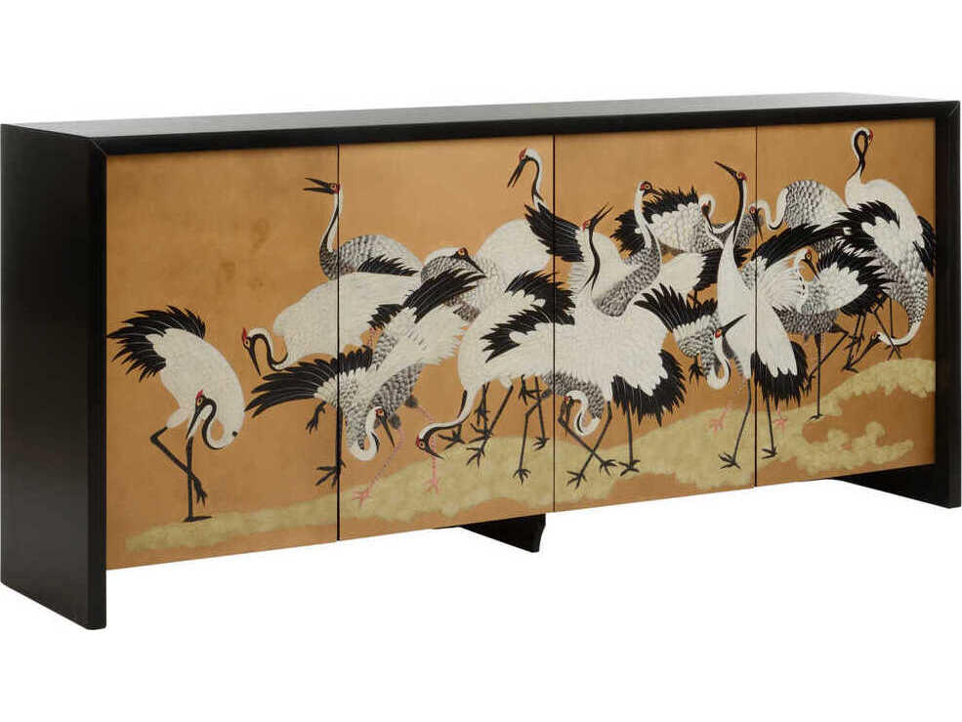 Crane 86" Black Sideboard