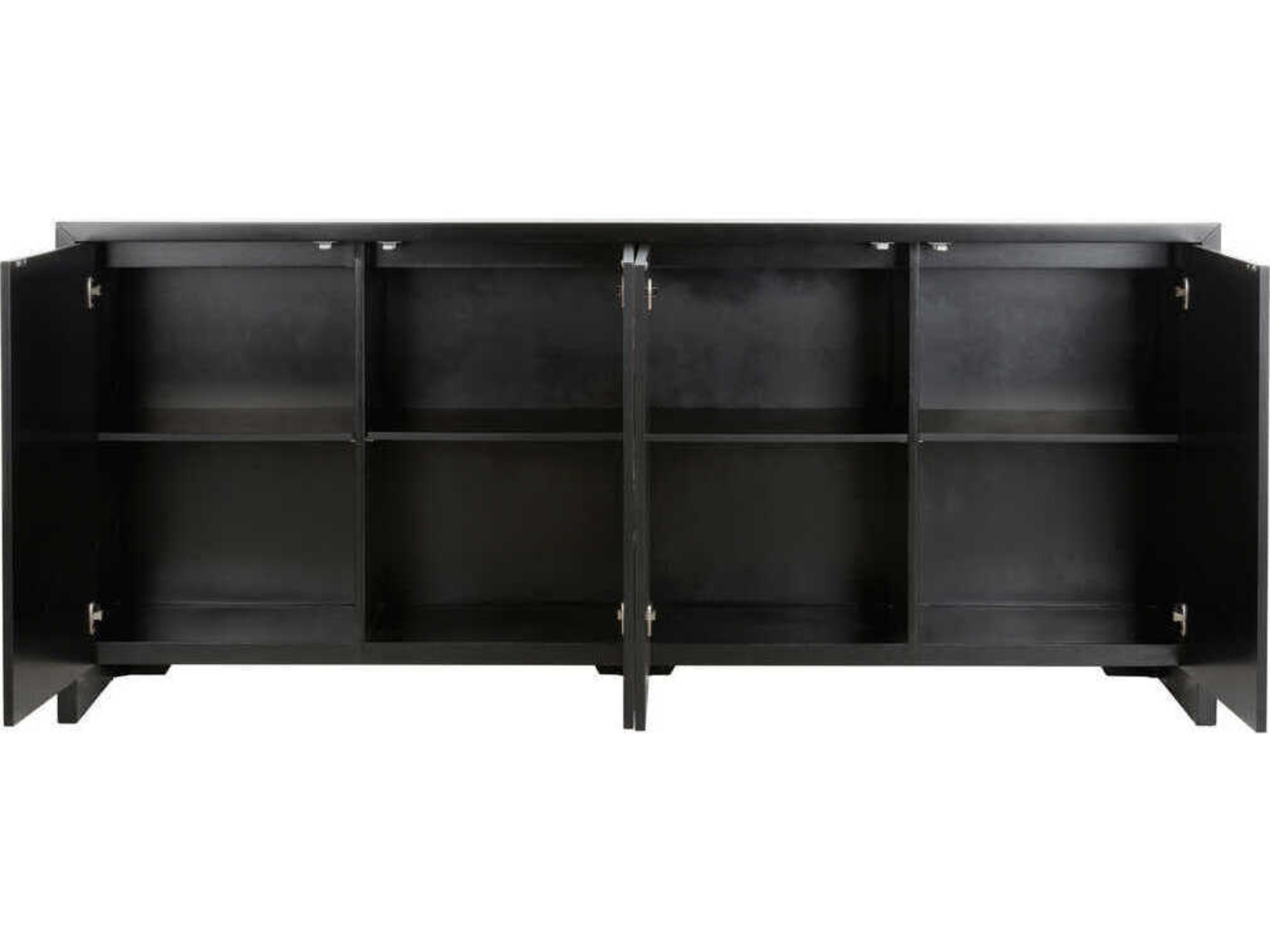 Chelsea House Crane 86" Black Sideboard