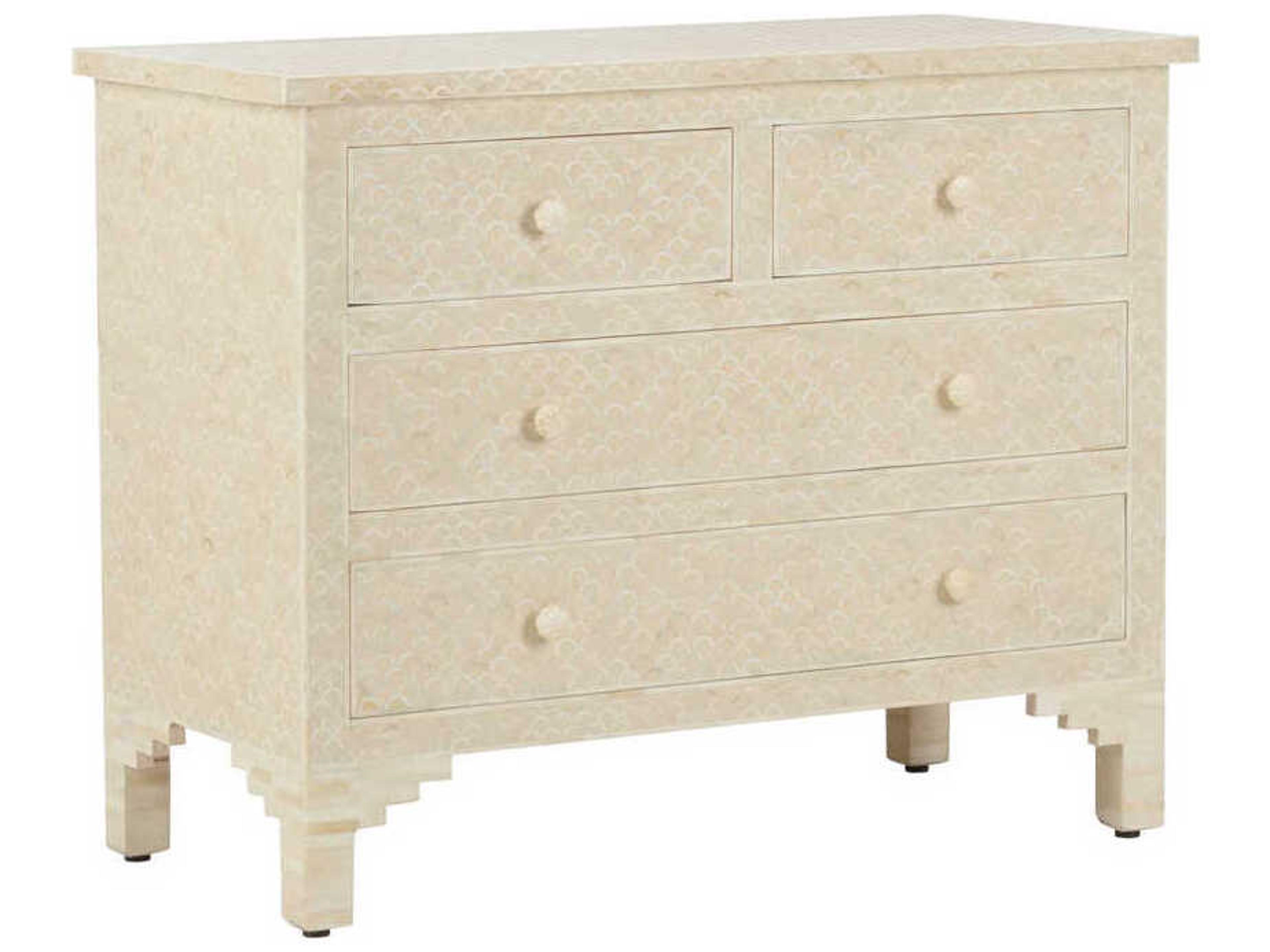 Milford Accent Chest with Natural White Bone Inlay