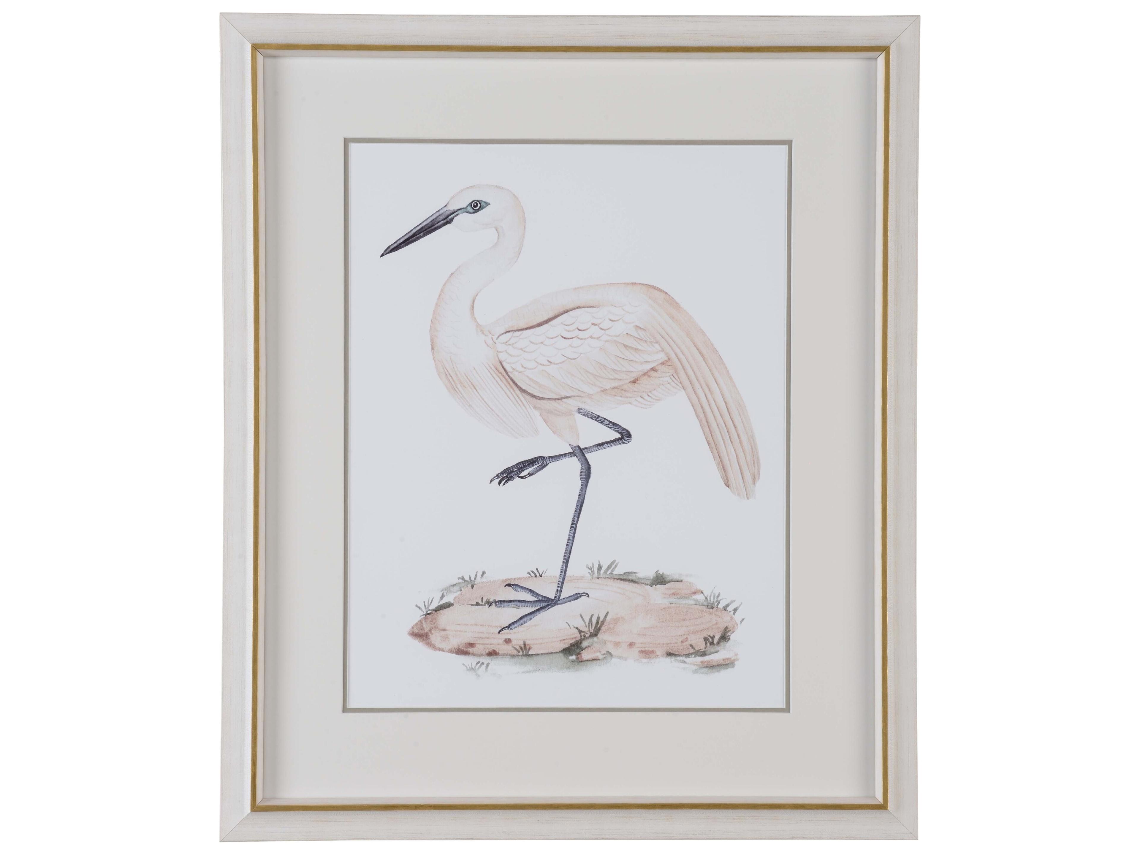 Misc A White Heron III Wall Art