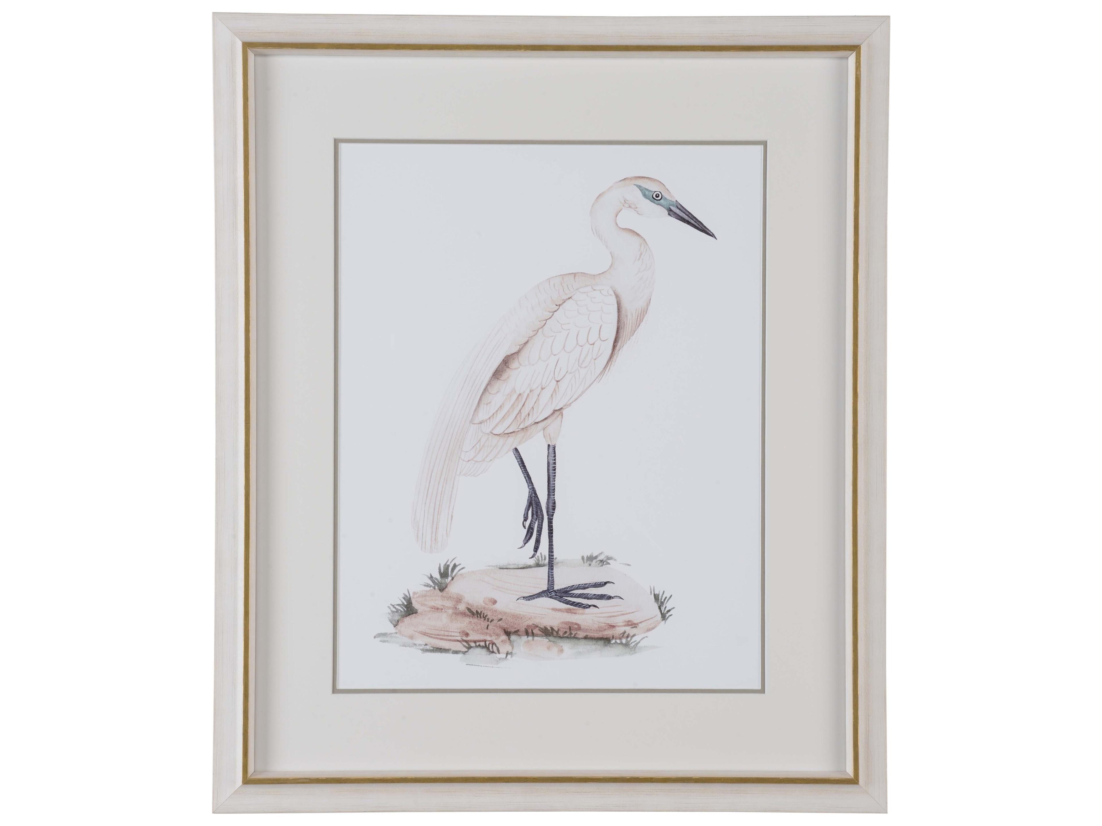 Misc A White Heron IV Wall Art