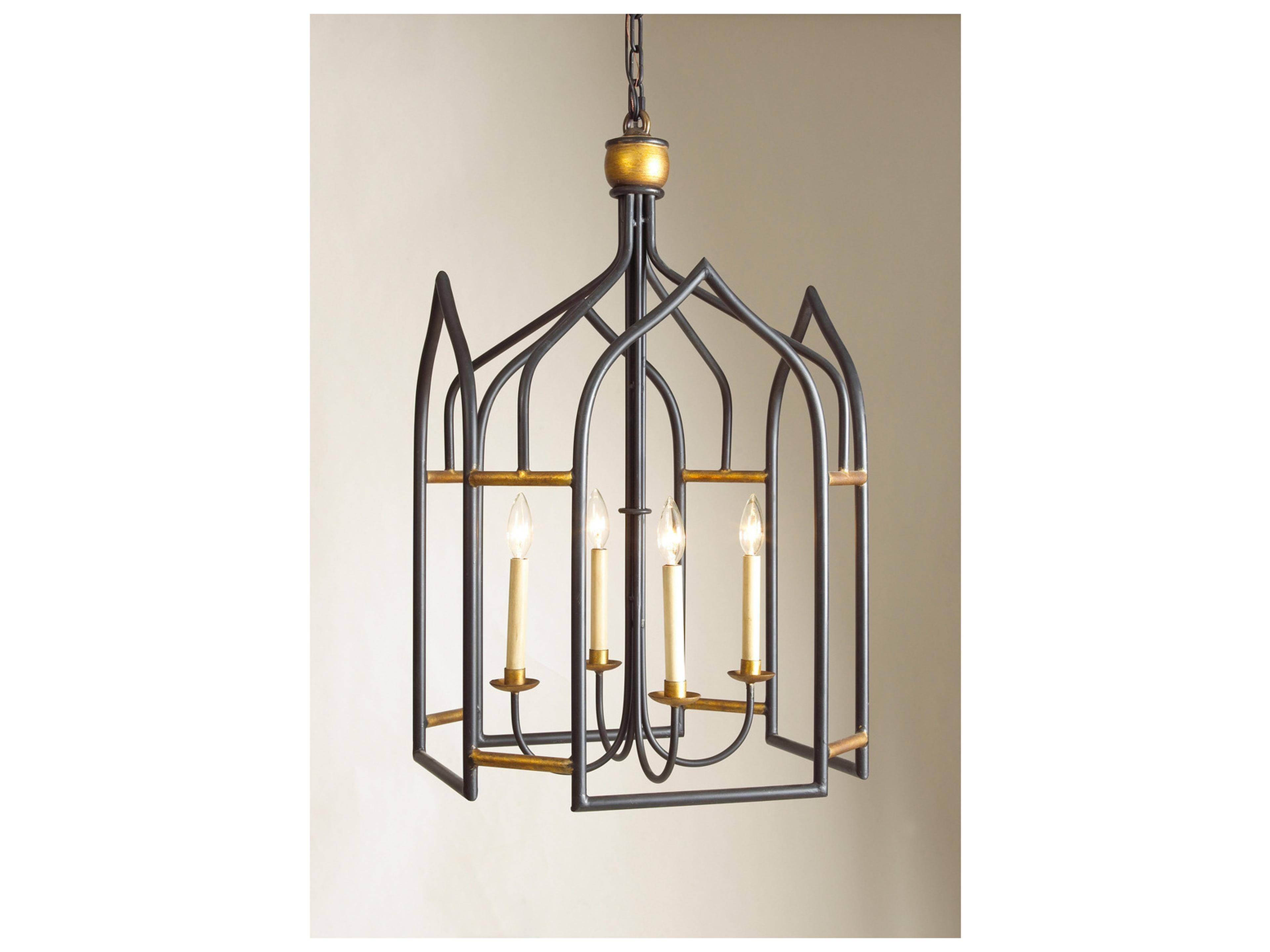 Chelsea House Bill Cain Seville Lantern - Black/Gold