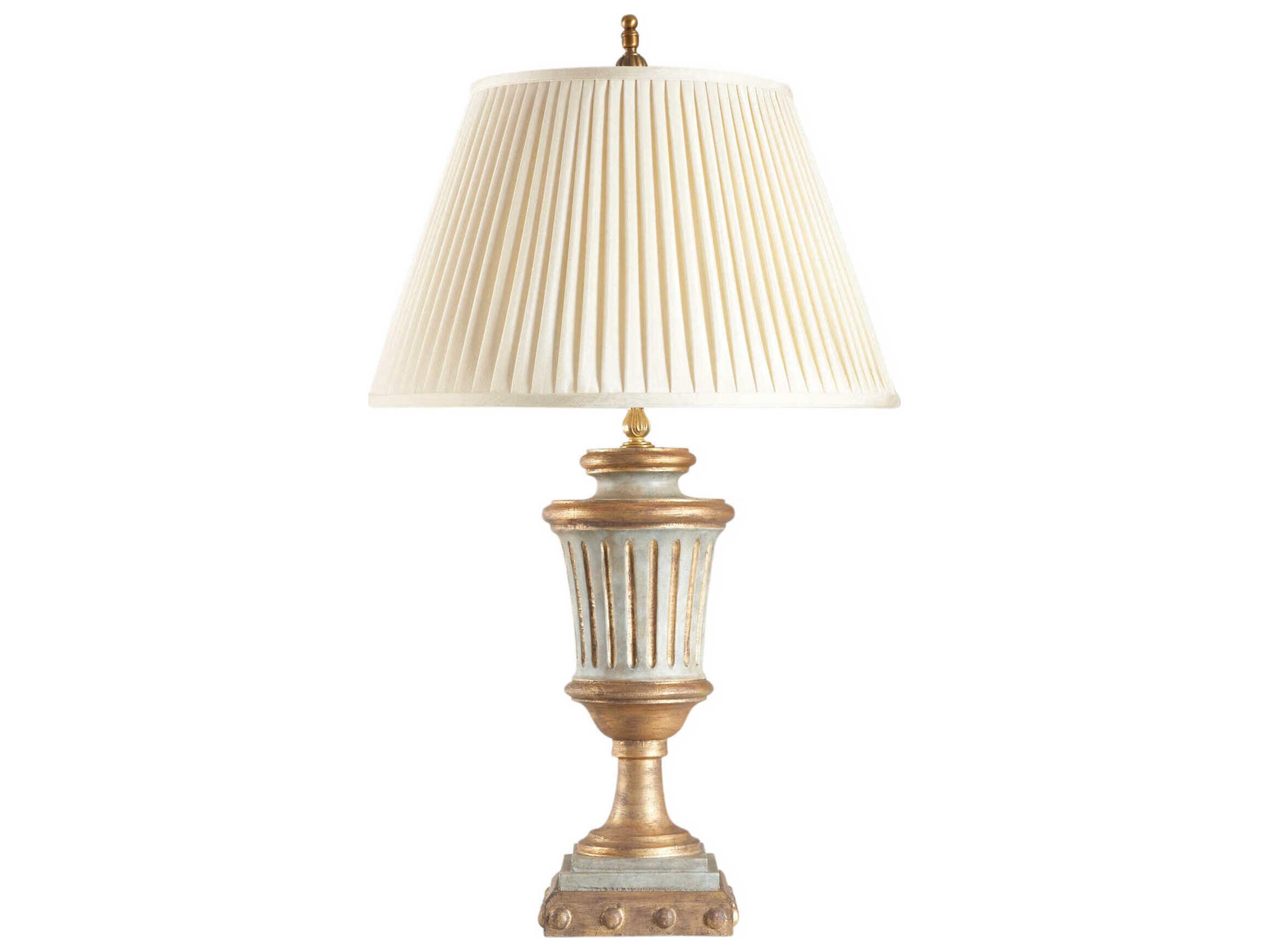 Bill Cain Blue Gold Traditional Table Lamp