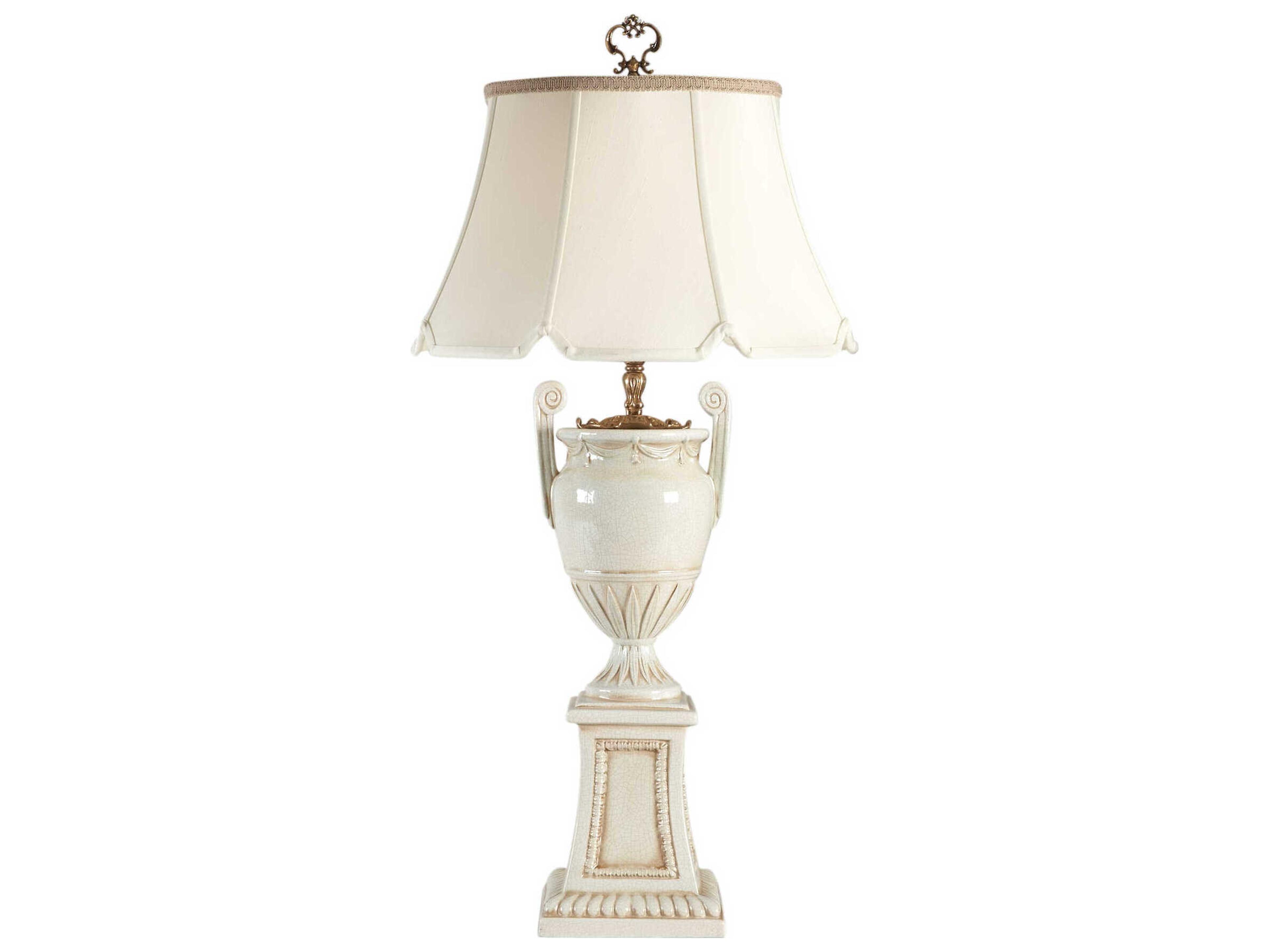 Aurora White Table Lamp