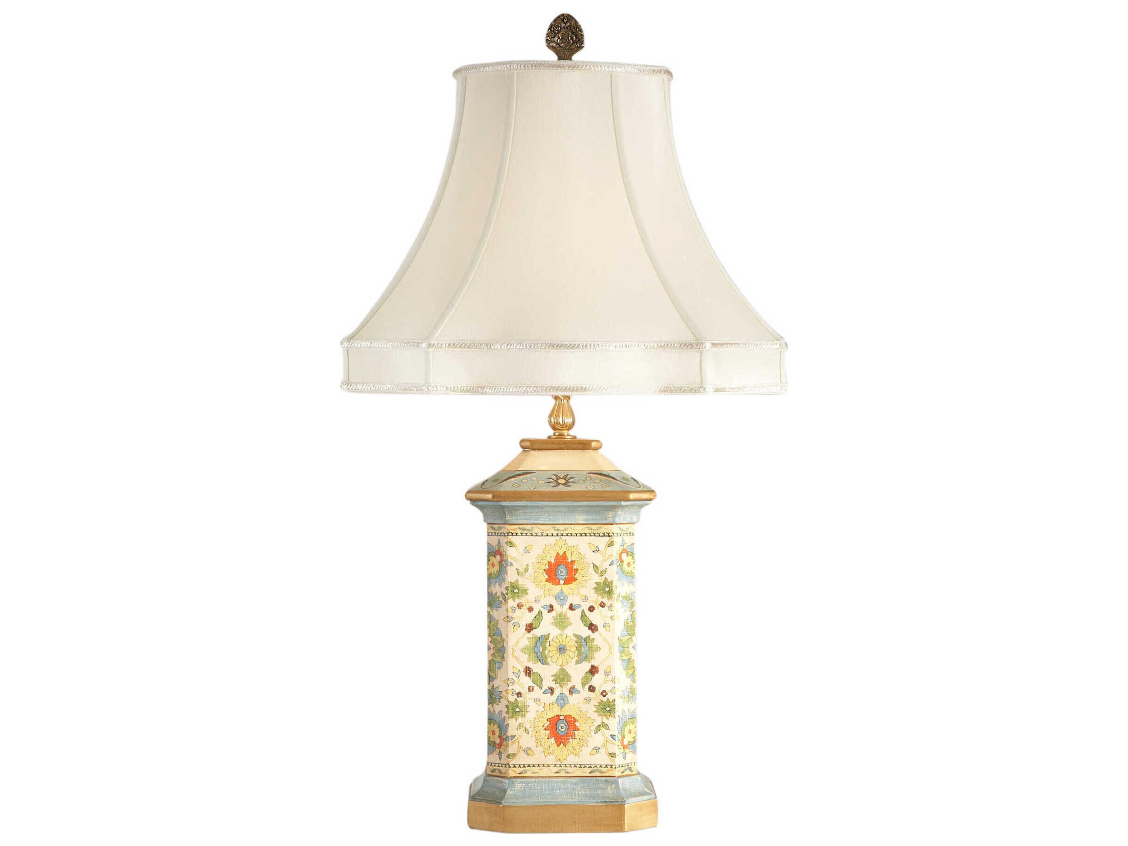 Kenton Accent Yellow Blue Orange White Table Lamp
