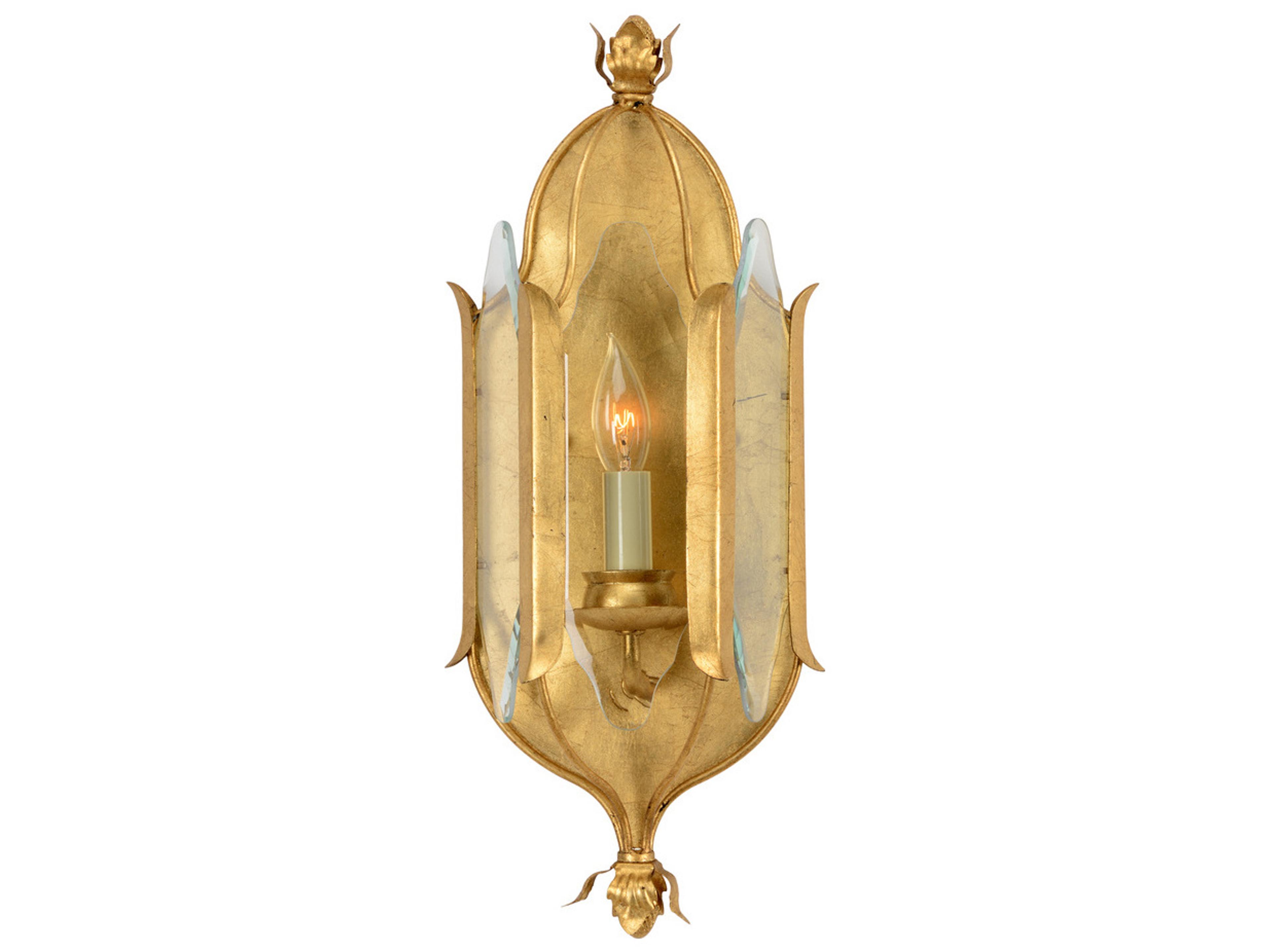 Chelsea House Gold Glass Wall Sconce