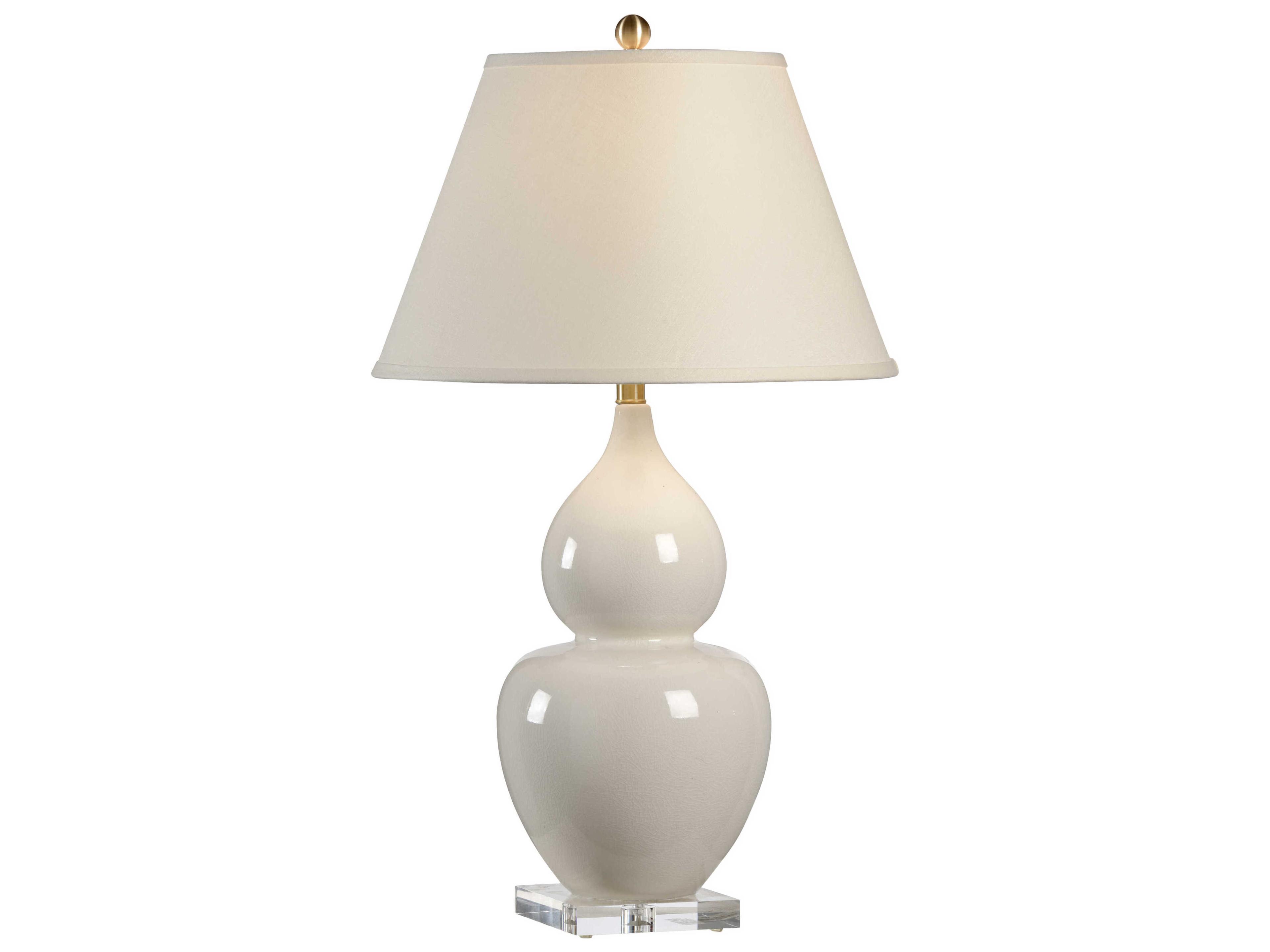 Fulton Vase White Table Lamp - Cream