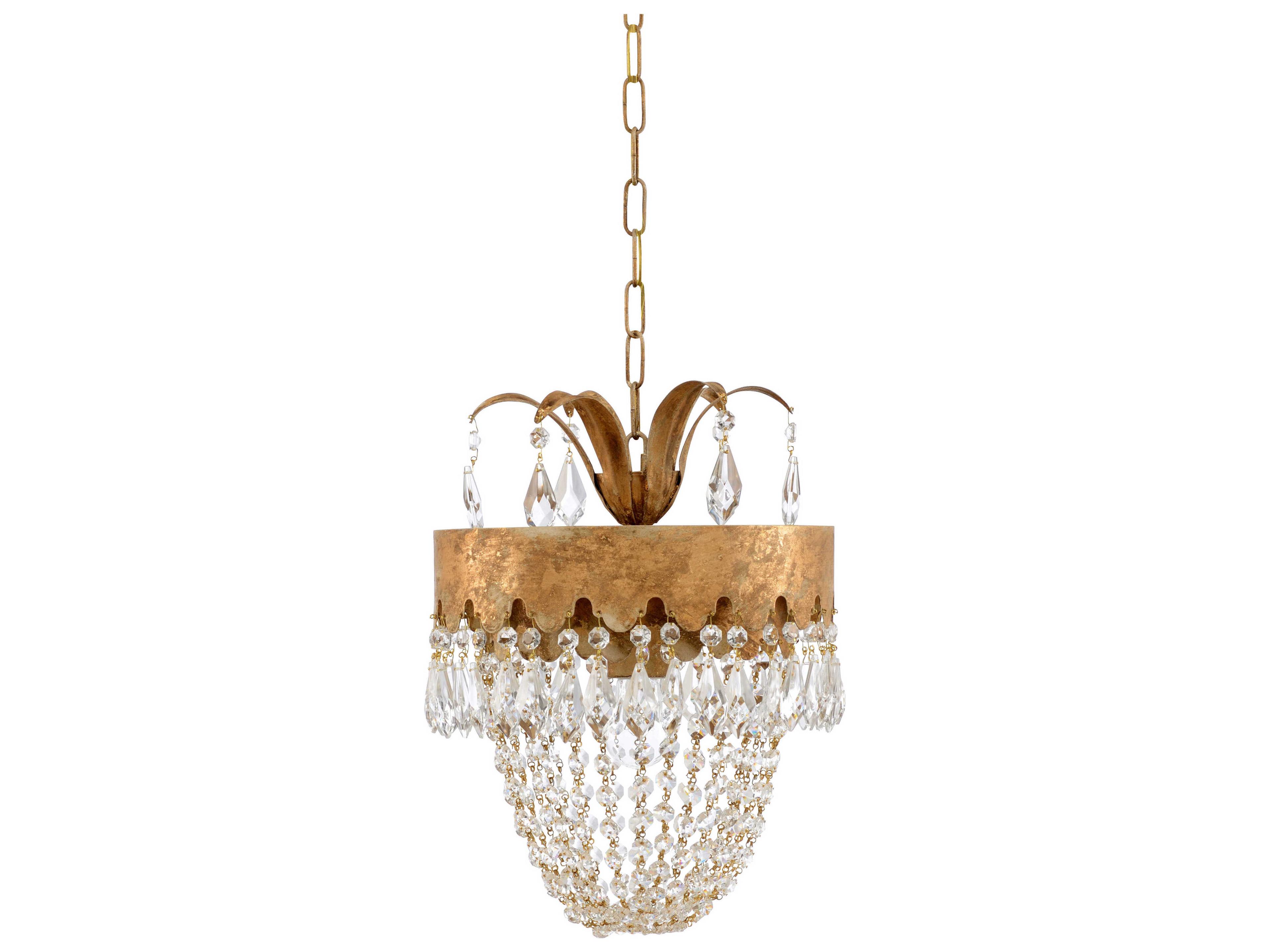 Gold Crystal Pendant