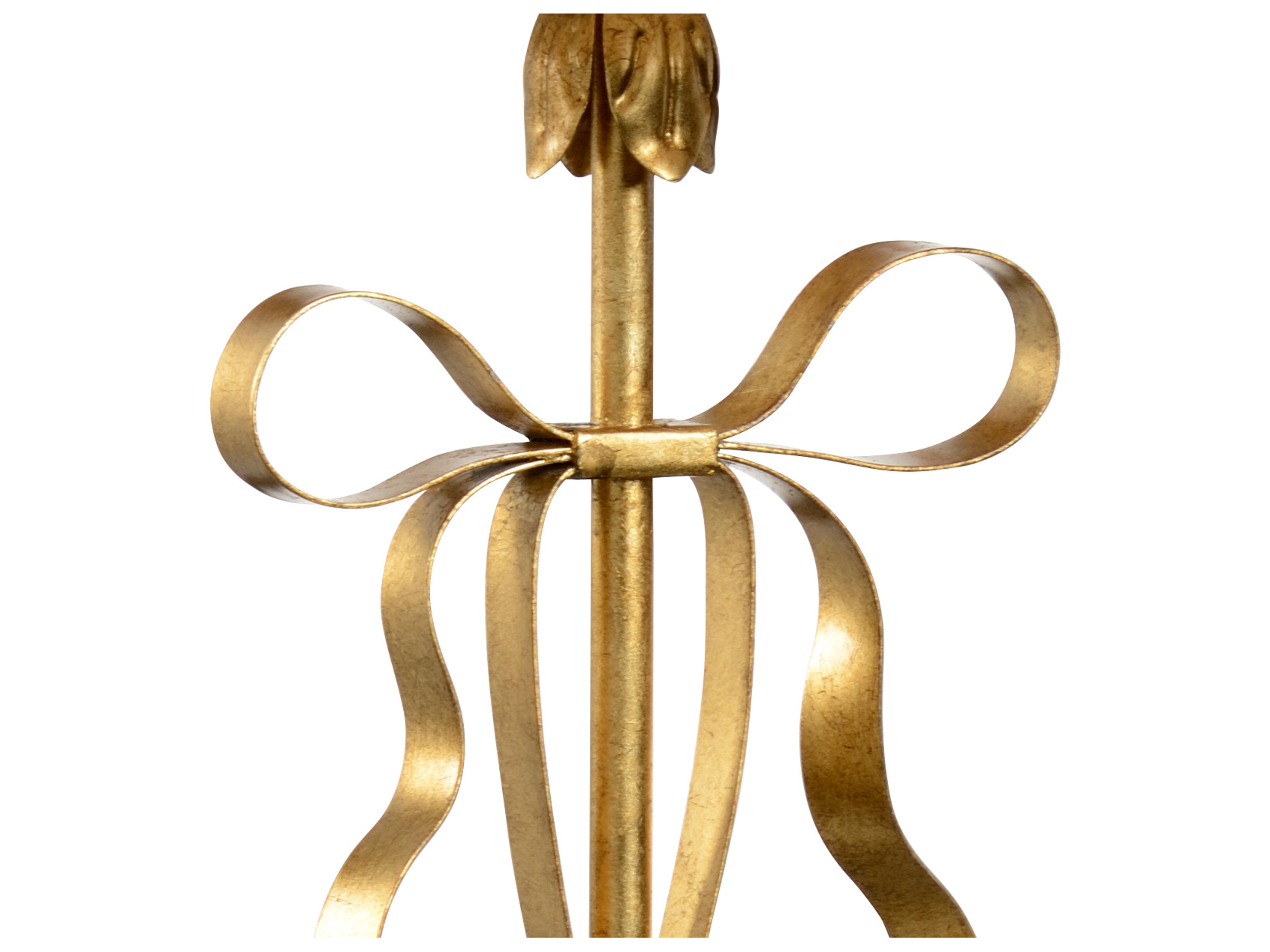 Chelsea House Bow White Table Lamp - Gold