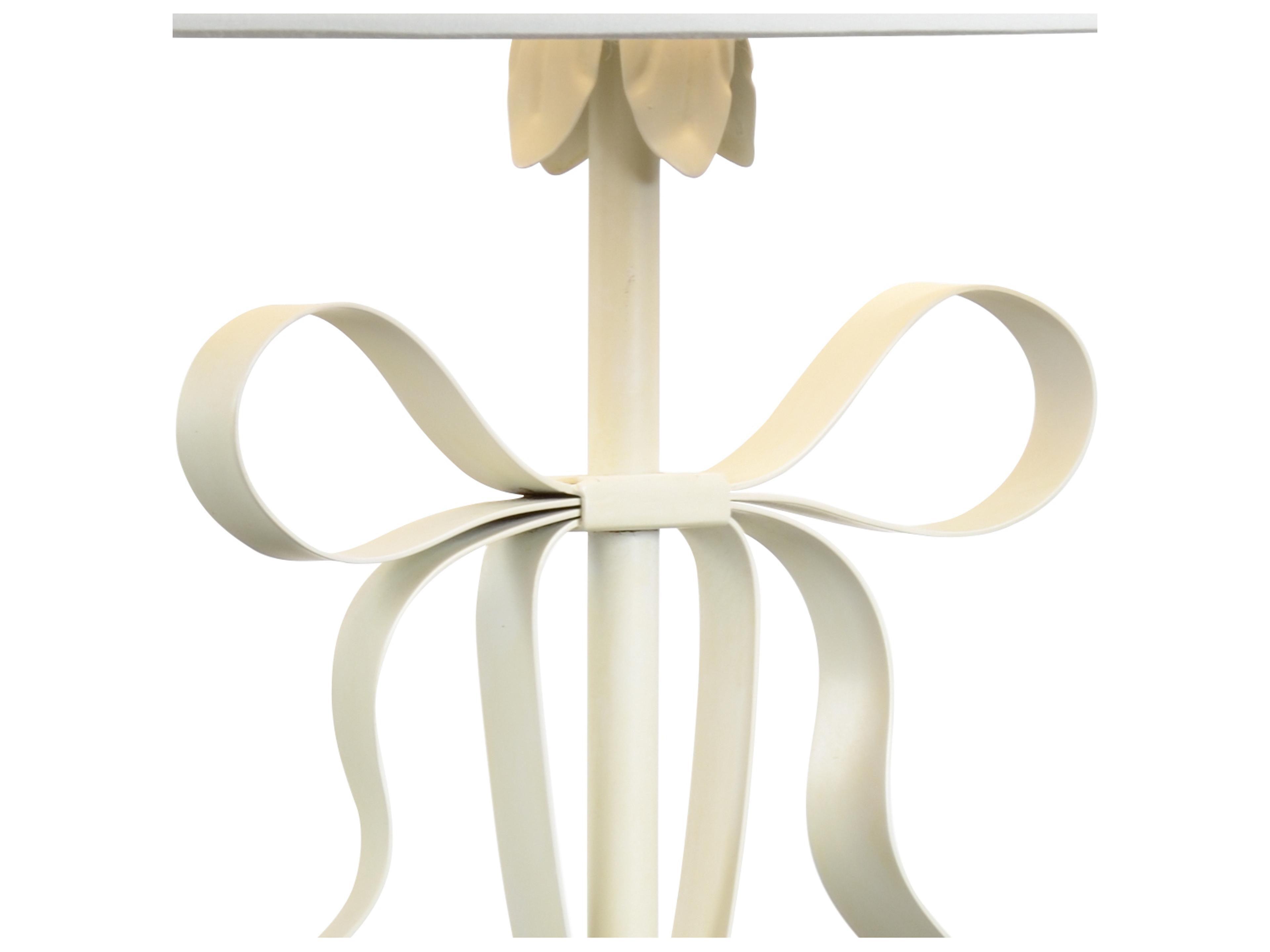 Chelsea House Bow Table Lamp - White