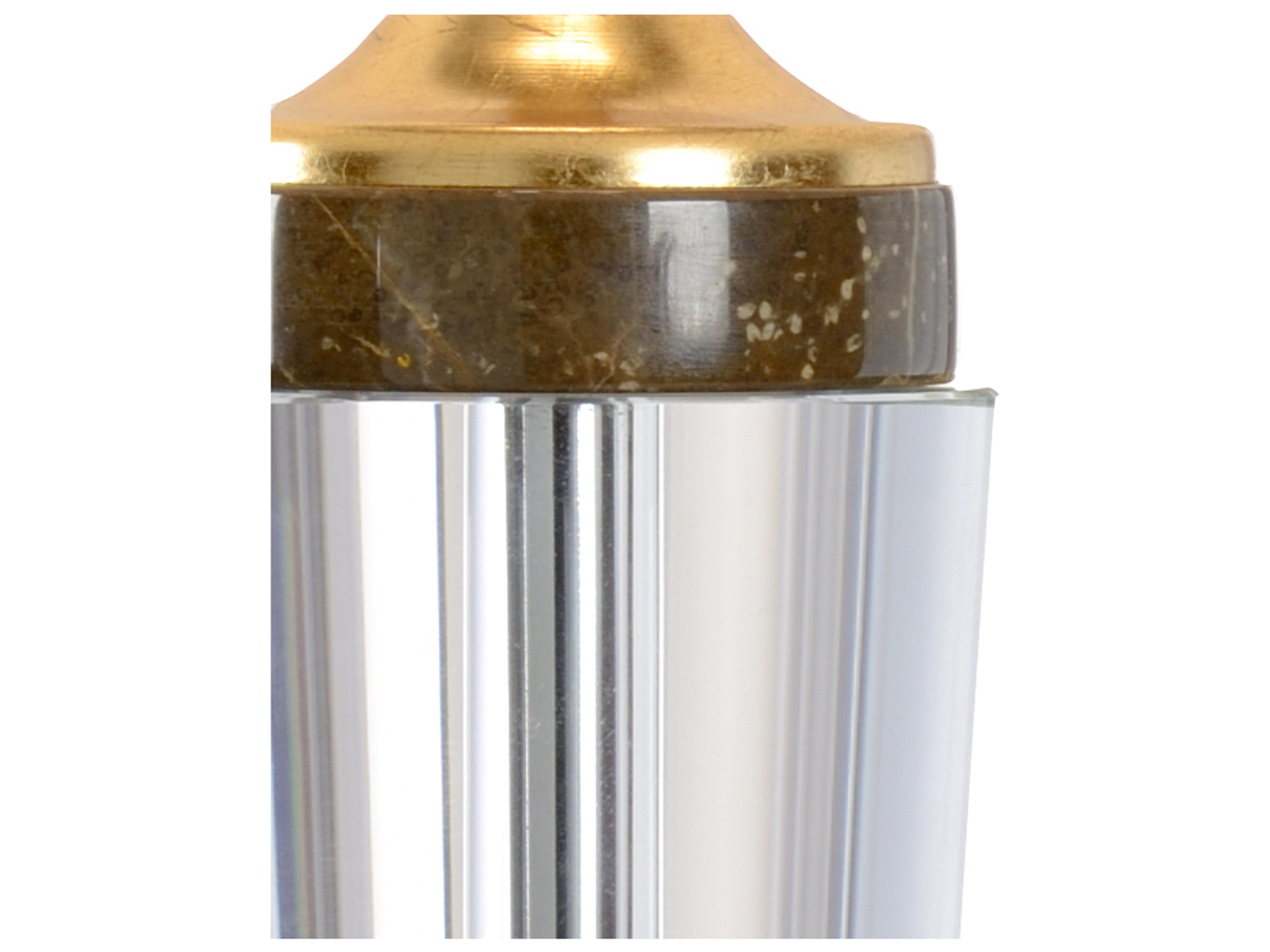 Chelsea House Pam Cain Jefferson Clear Brown Table Lamp