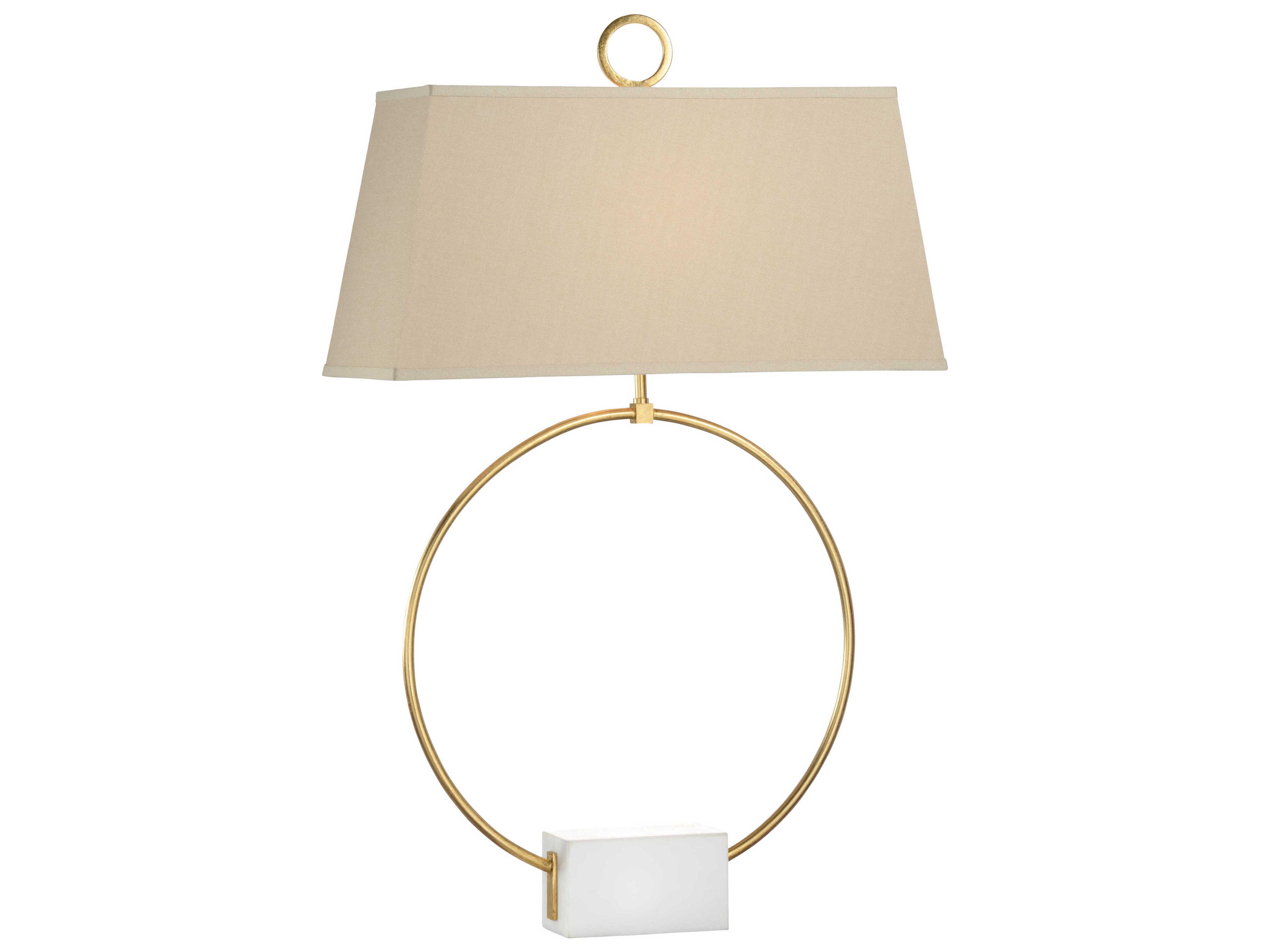 Chelsea House Bradshaw Orrell Ring Gold White Table Lamp