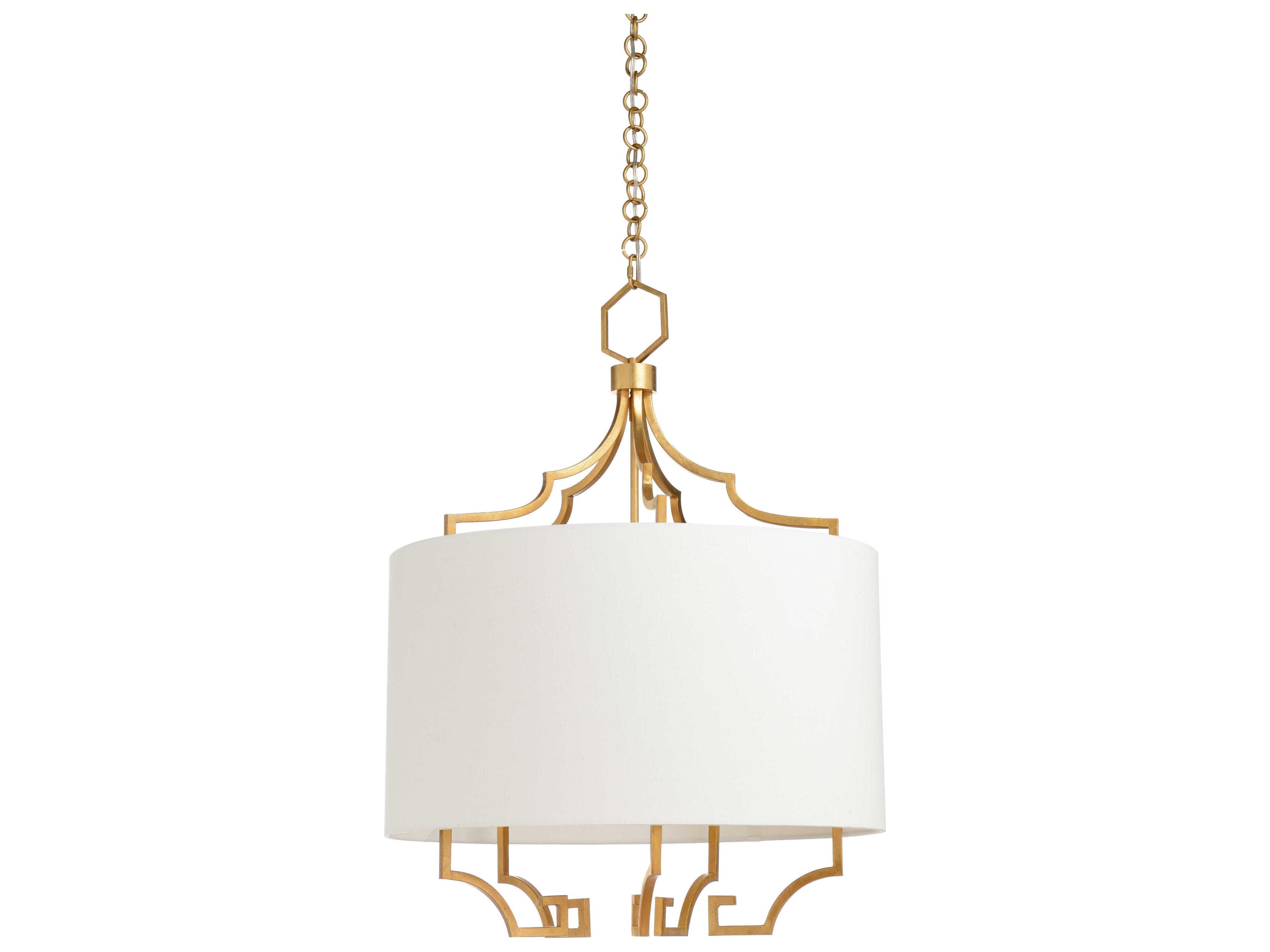 Claire Bell Gold Drum Chandelier