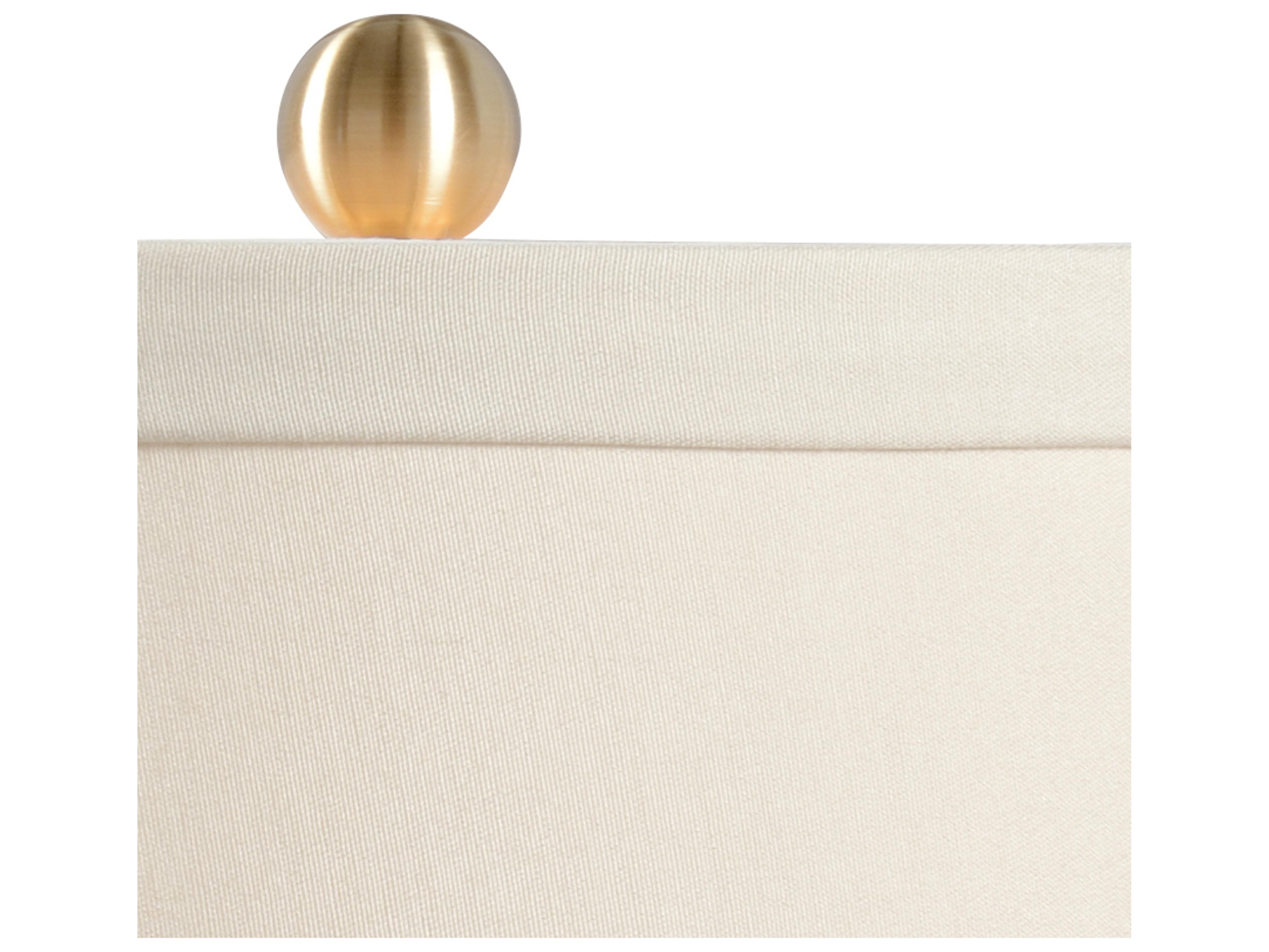 Chelsea House Pam Cain Banded White Blue Table Lamp -