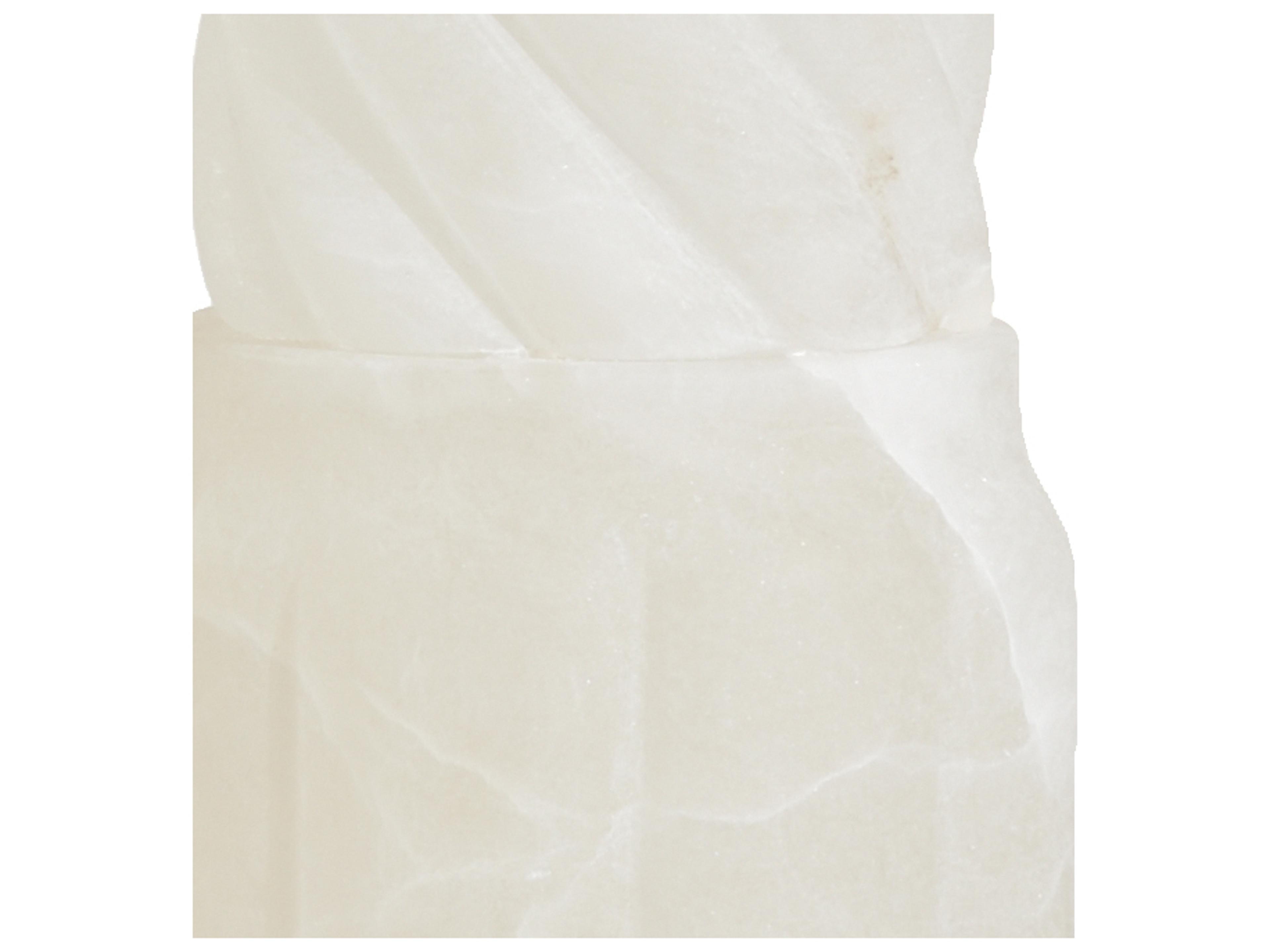 Chelsea House Roman Alabaster White Bronze Table Lamp