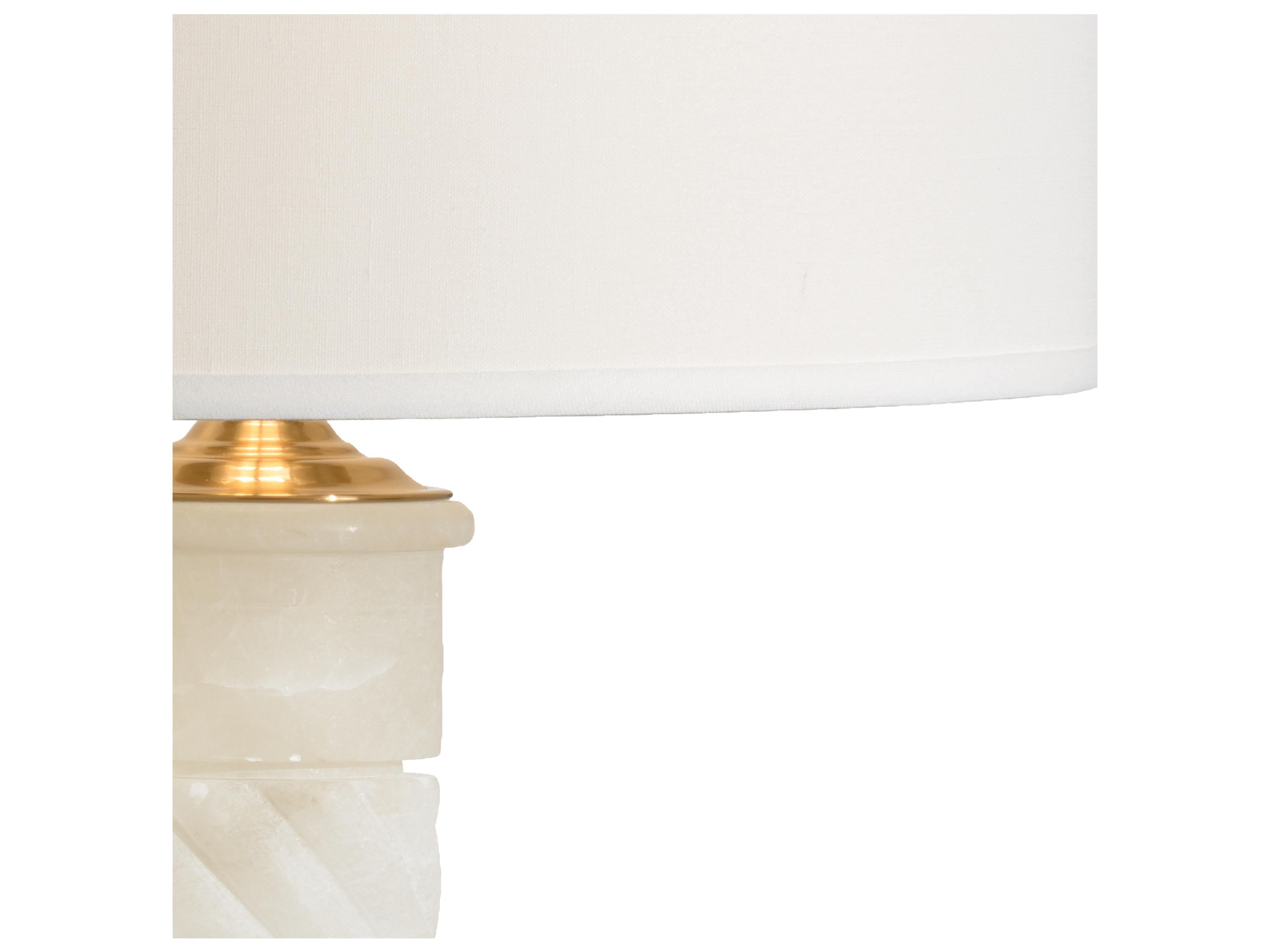 Chelsea House Roman Alabaster White Bronze Table Lamp