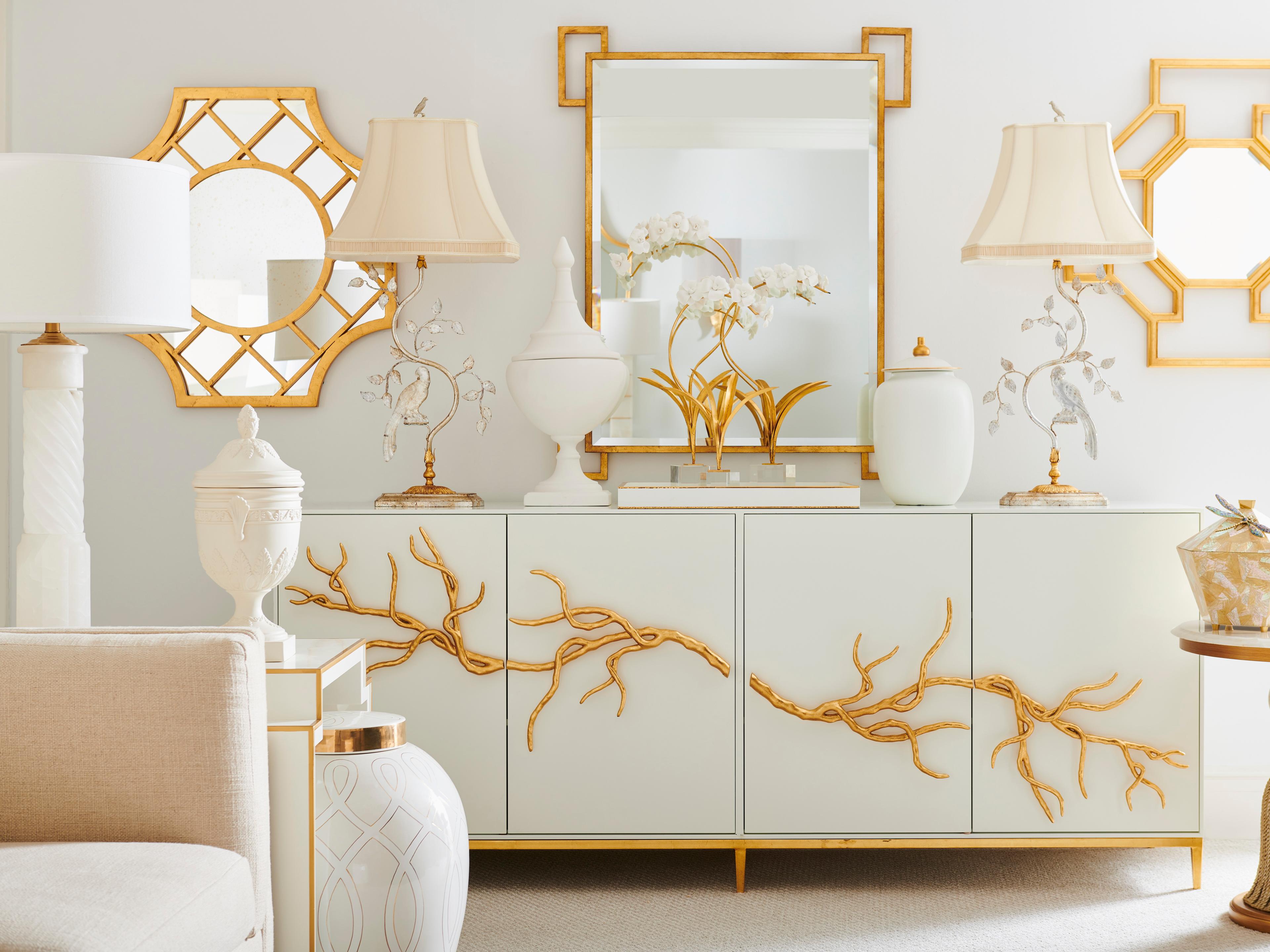 Chelsea House Roman Alabaster White Bronze Table Lamp