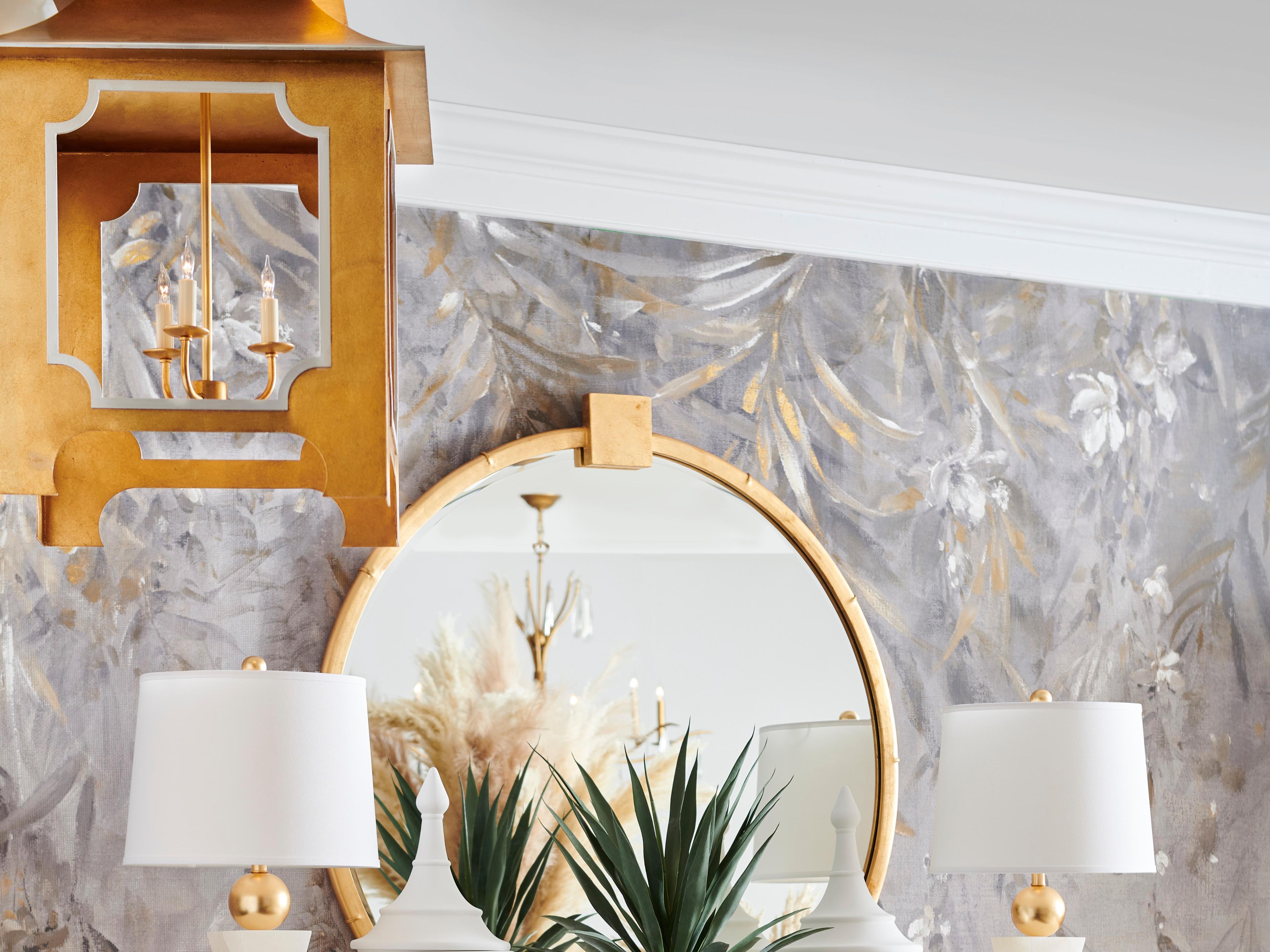 Chelsea House Claire Bell Tole Pagoda Lantern - Gold