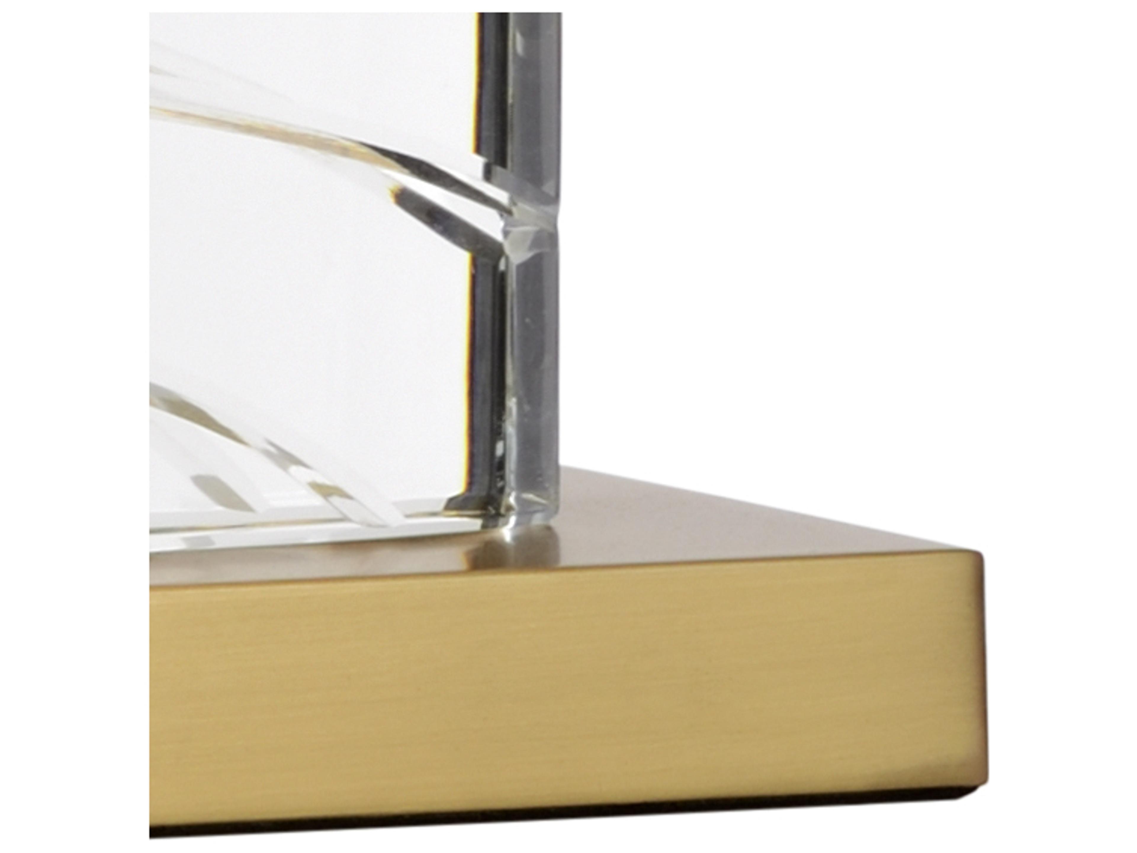 Chelsea House Summerset Crystal Clear Gold Table Lamp