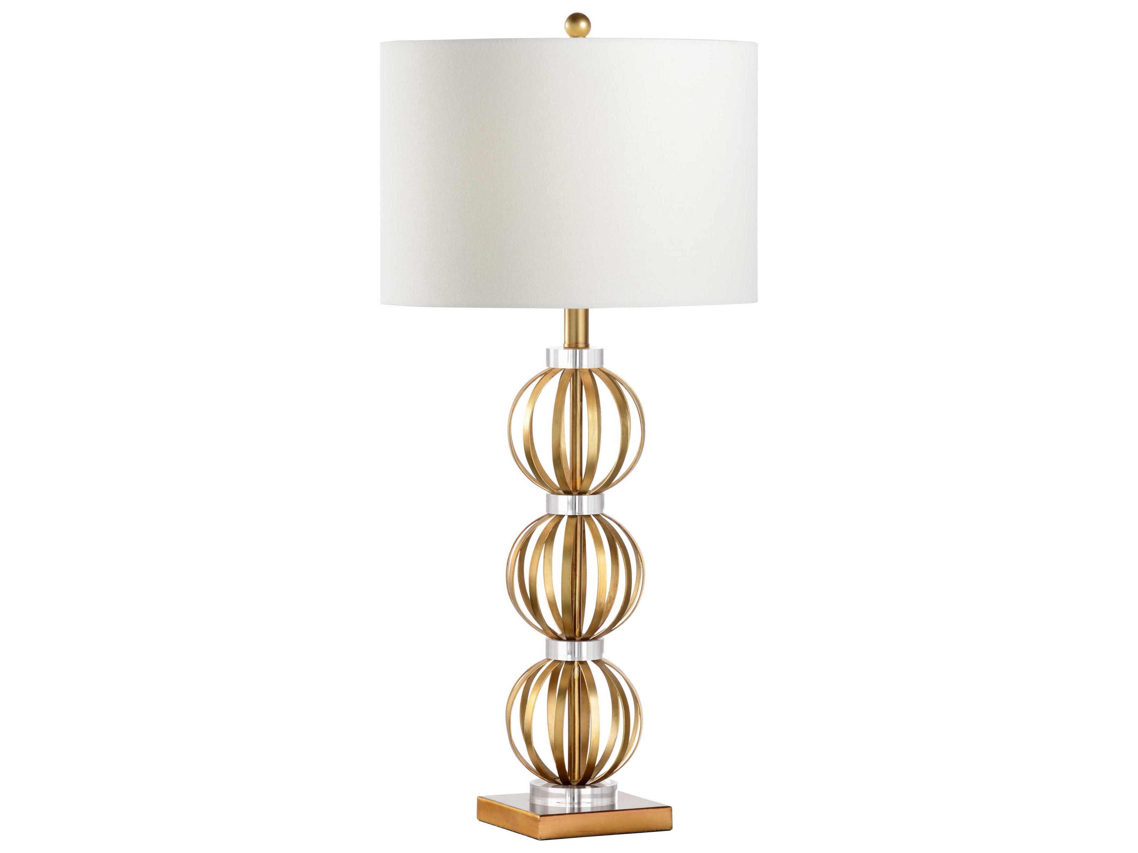 Chicago Gold Crystal Table Lamp