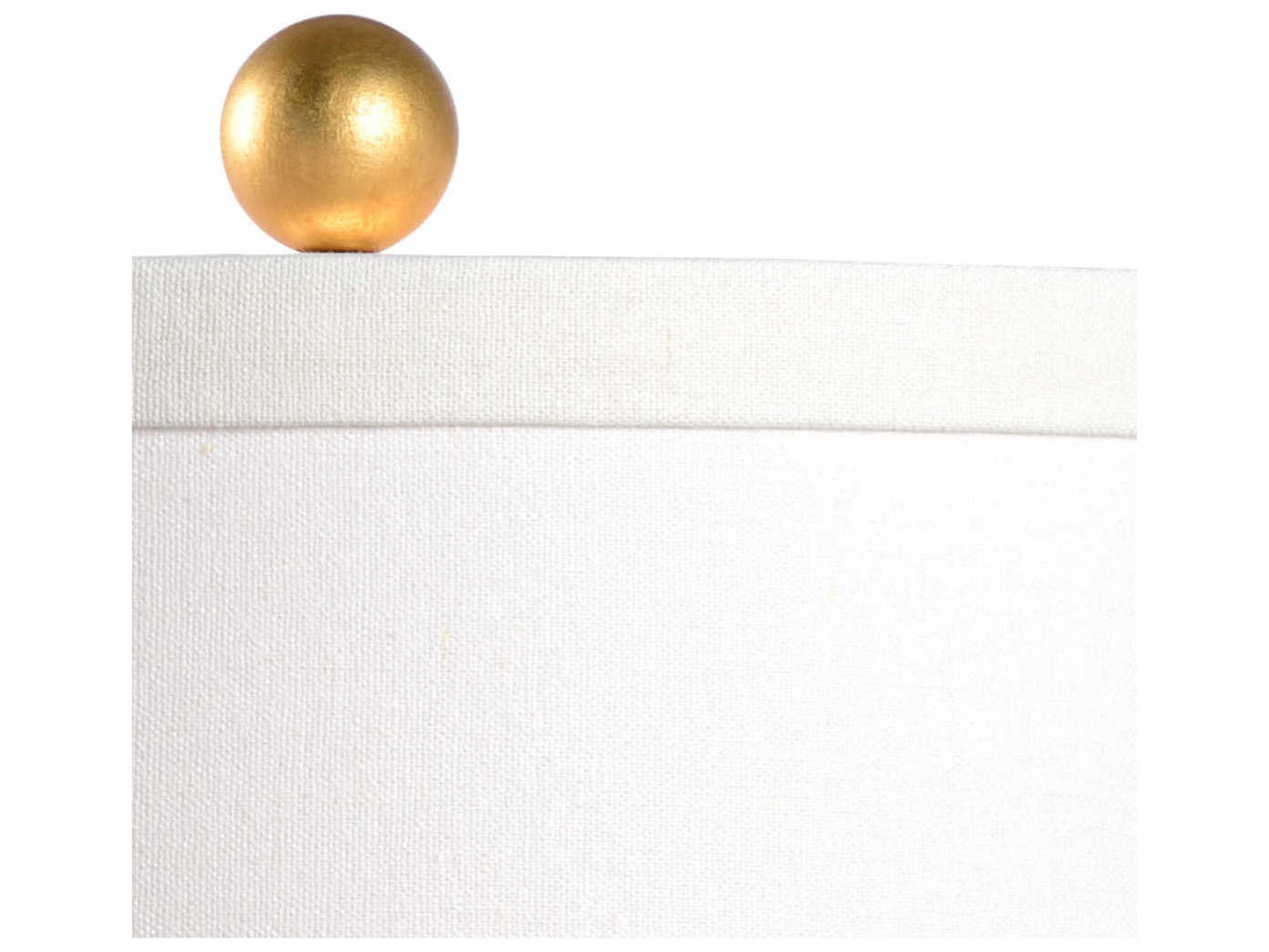 Chelsea House Blue White Glaze Antique Gold Leaf Buffet Lamp