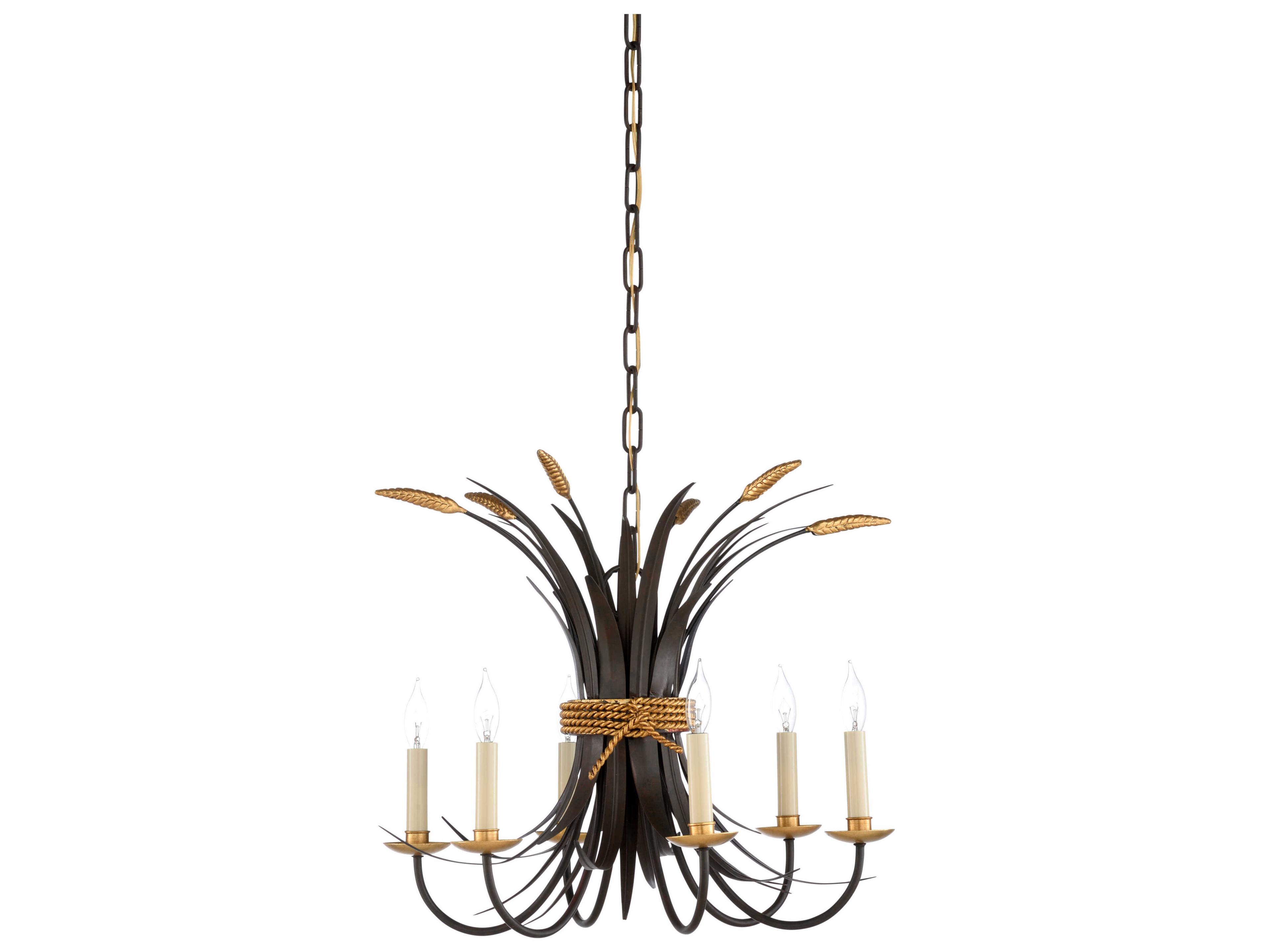 Black Gold Bronze Candelabra Tiered Chandelier