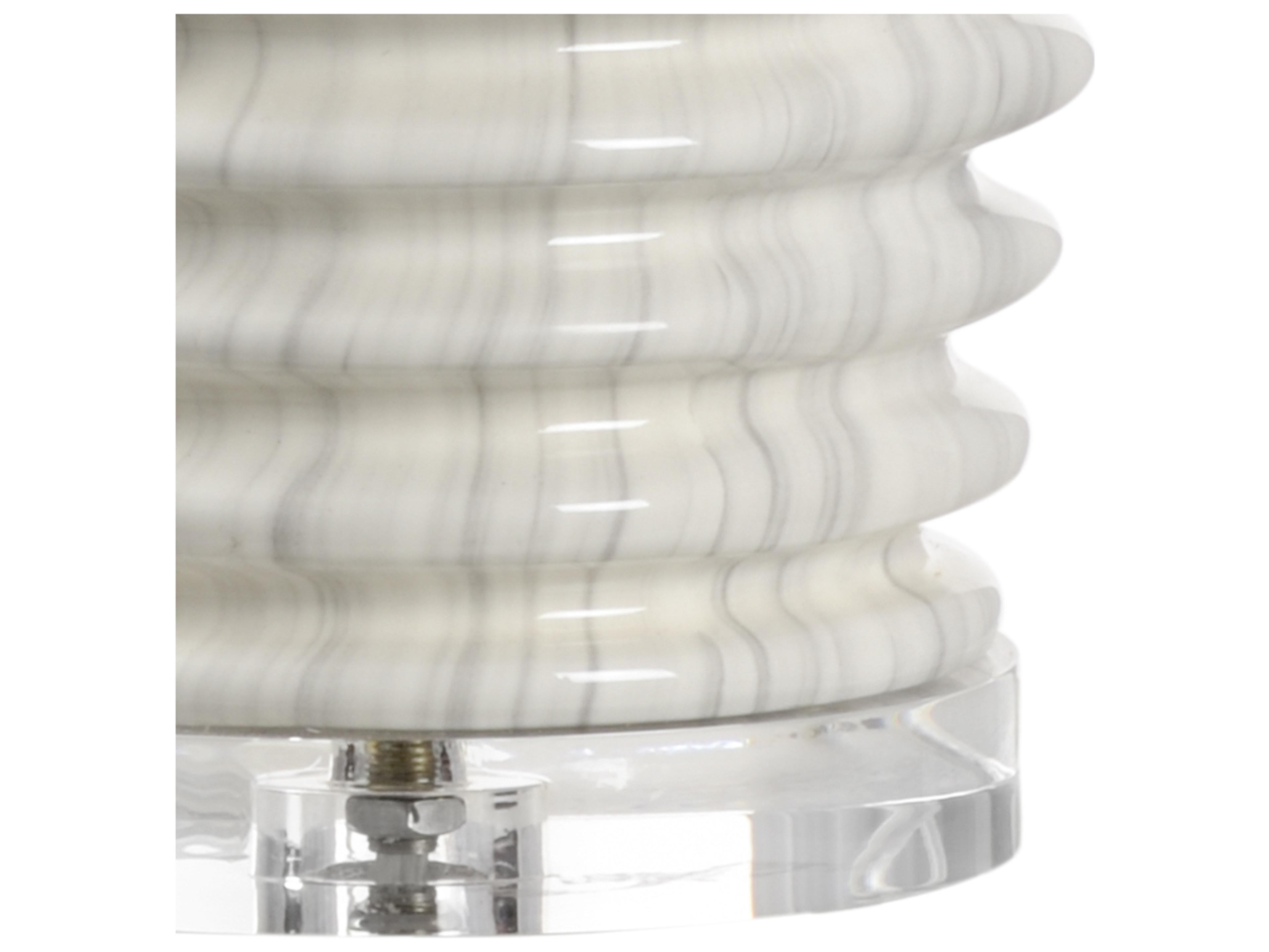 Chelsea House Colorado Gray White Table Lamp - Marblized