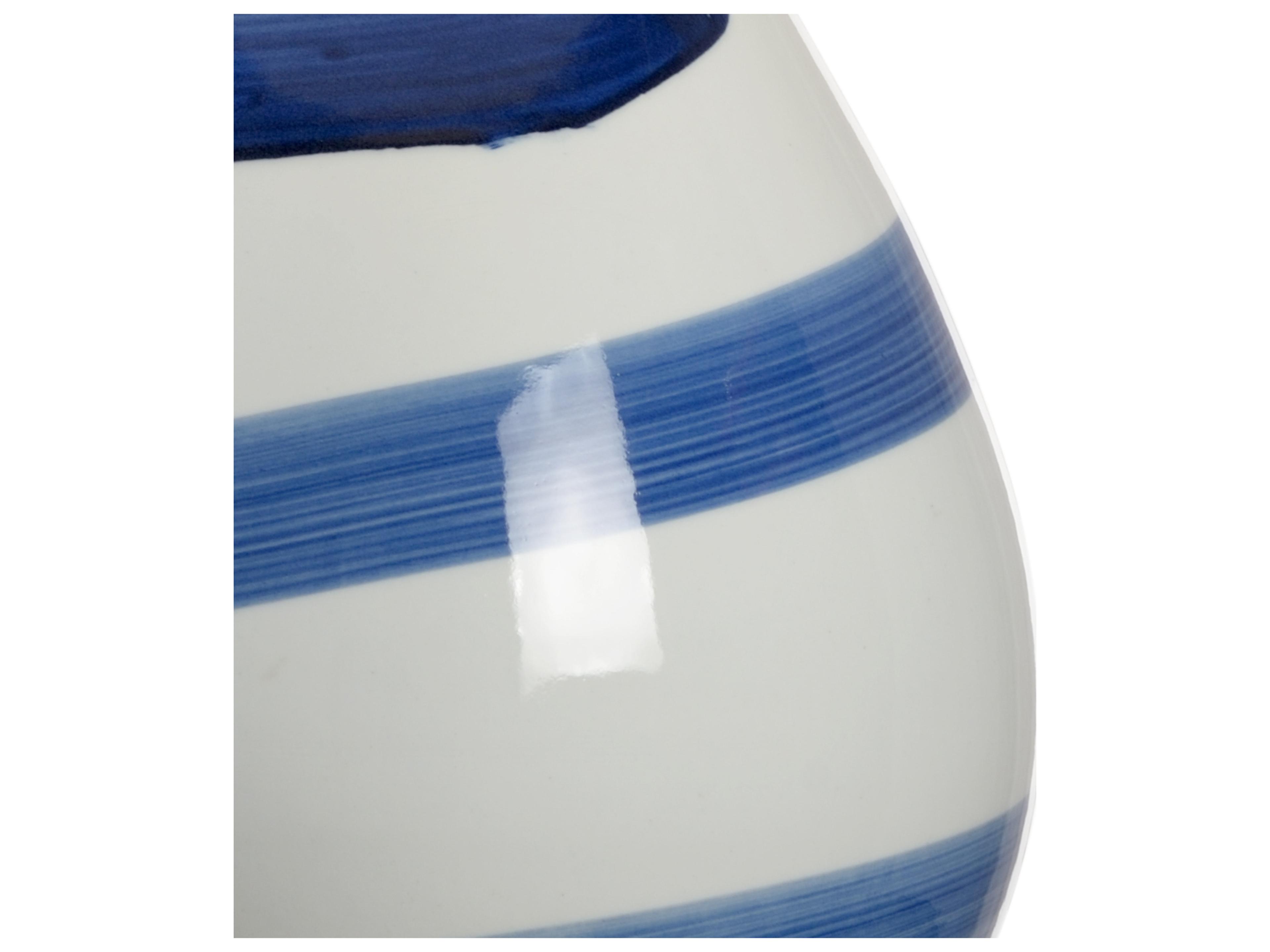 Chelsea House Blue Swirl White Table Lamp