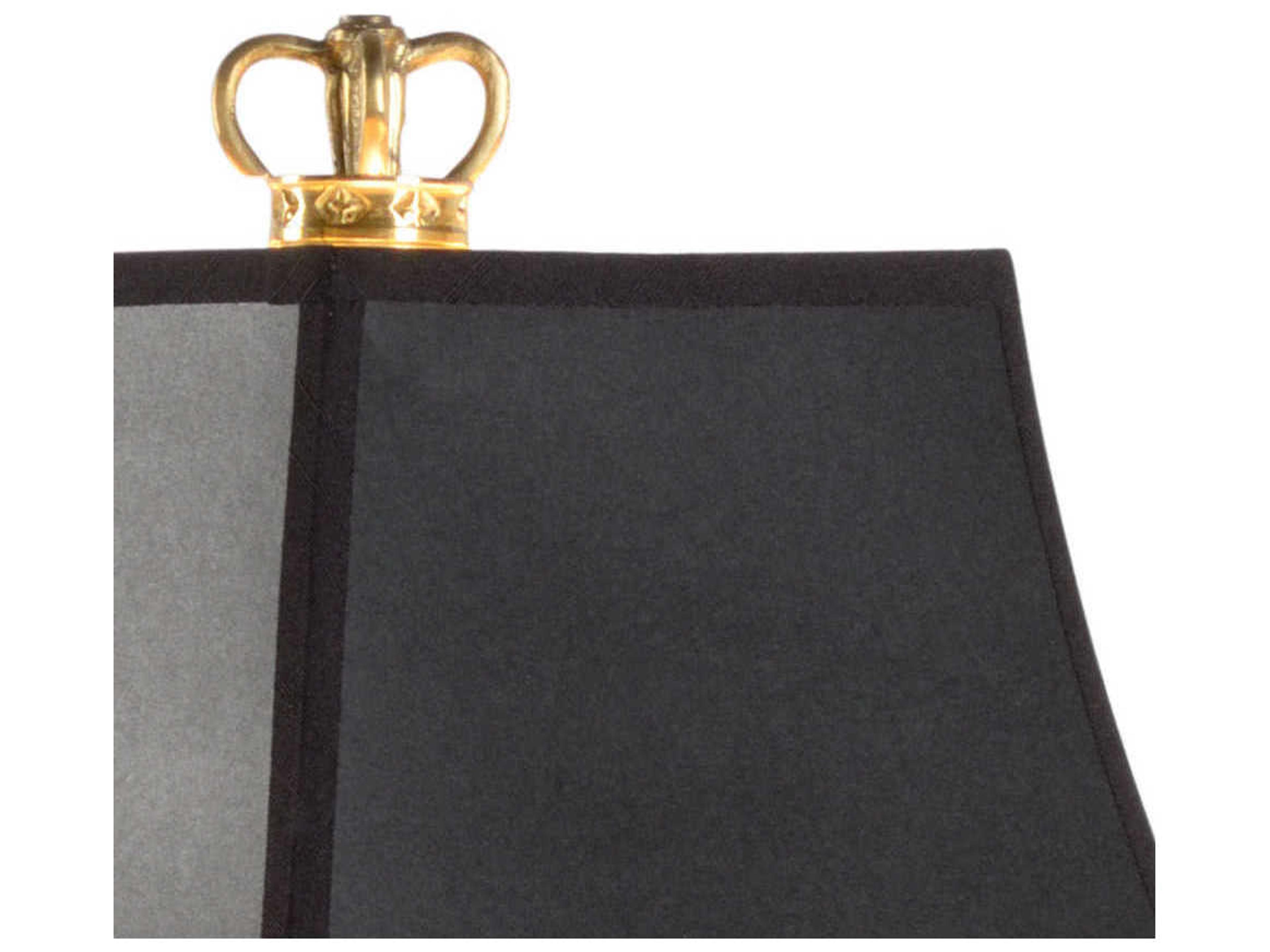 Chelsea House Antique Gold Leaf Black Cream Glaze White Buffet Lamp