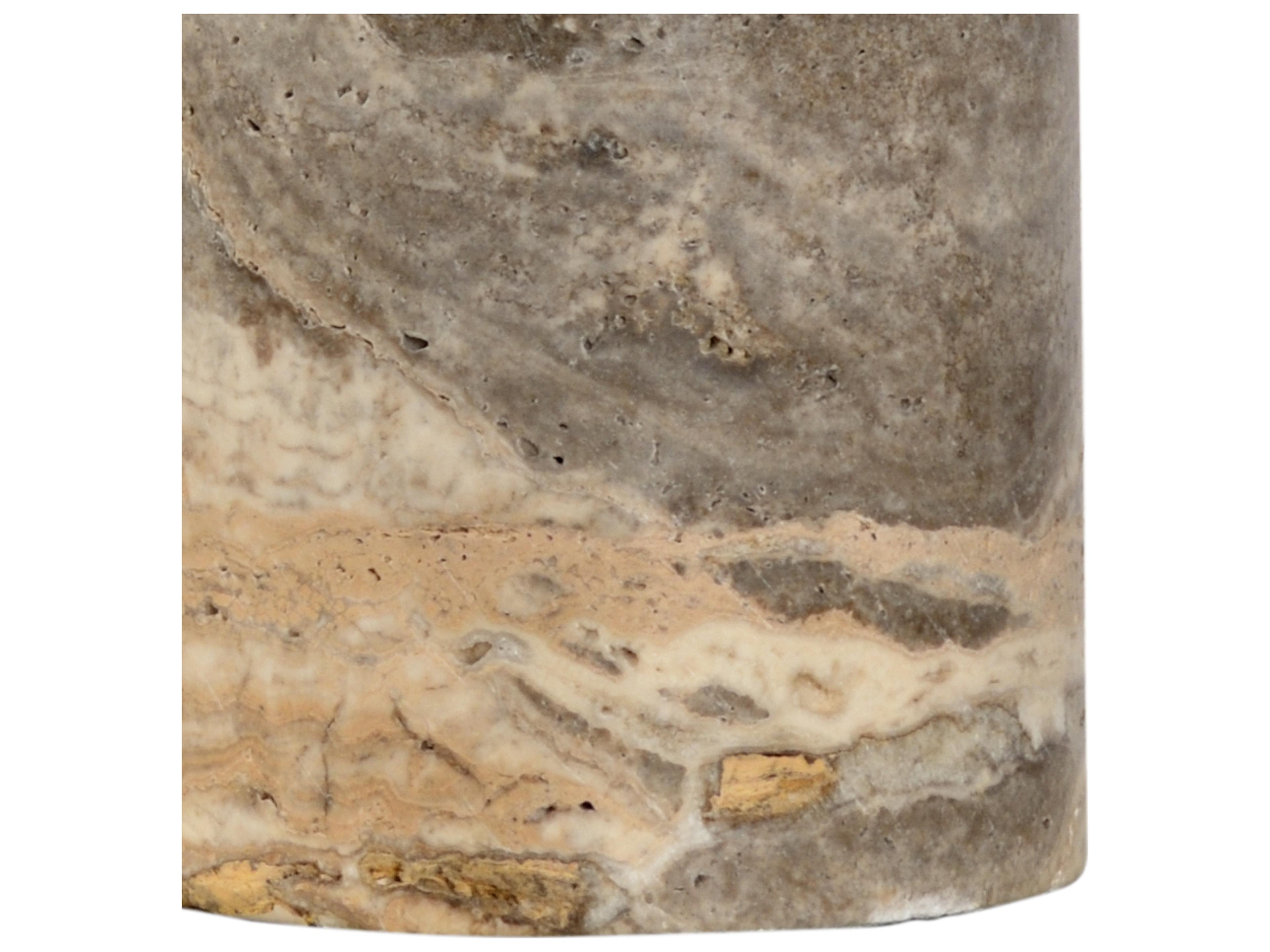 Chelsea House Gray Marble Column Table Lamp