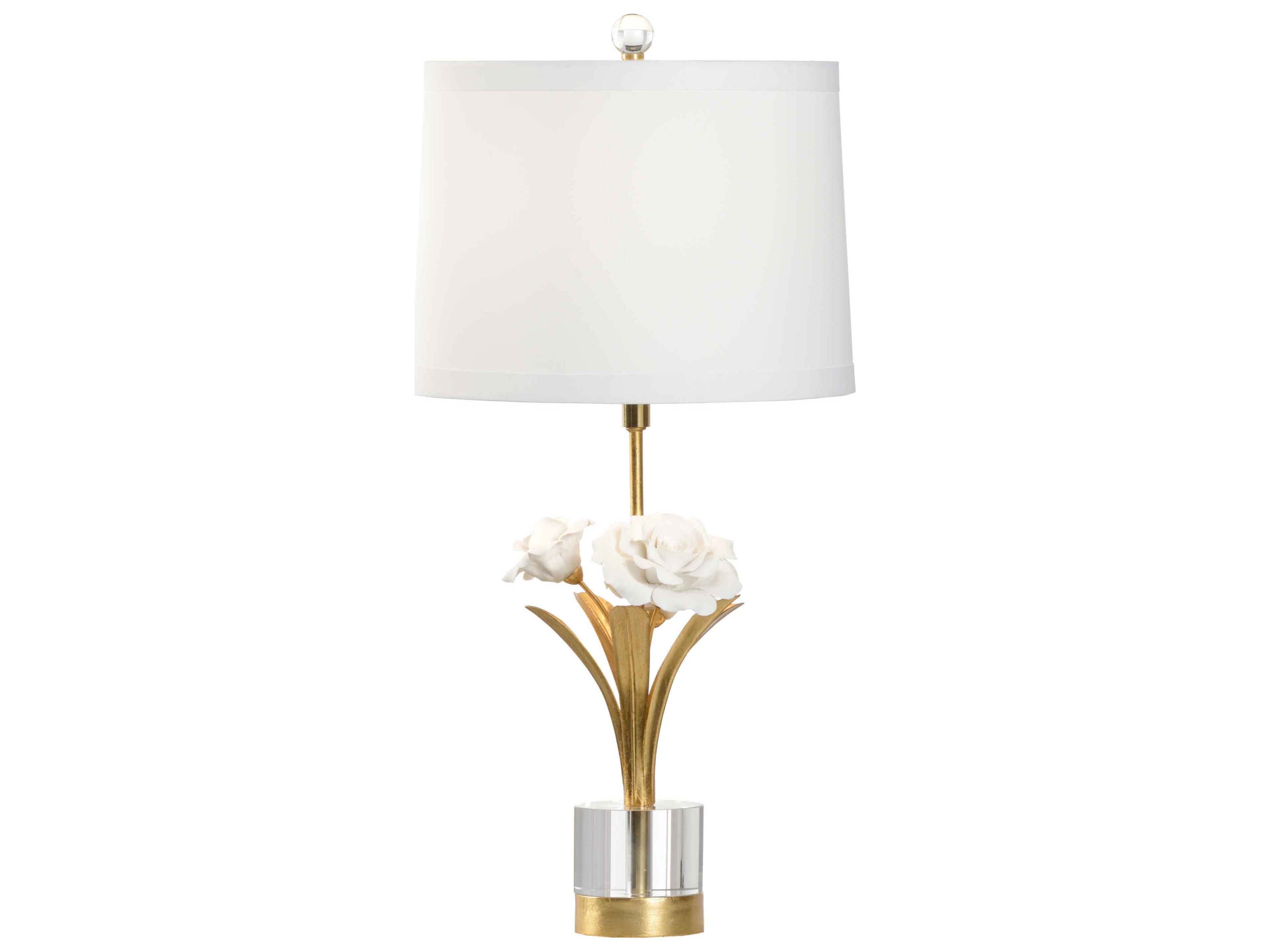 Chelsea House Small Rose Gold White Table Lamp