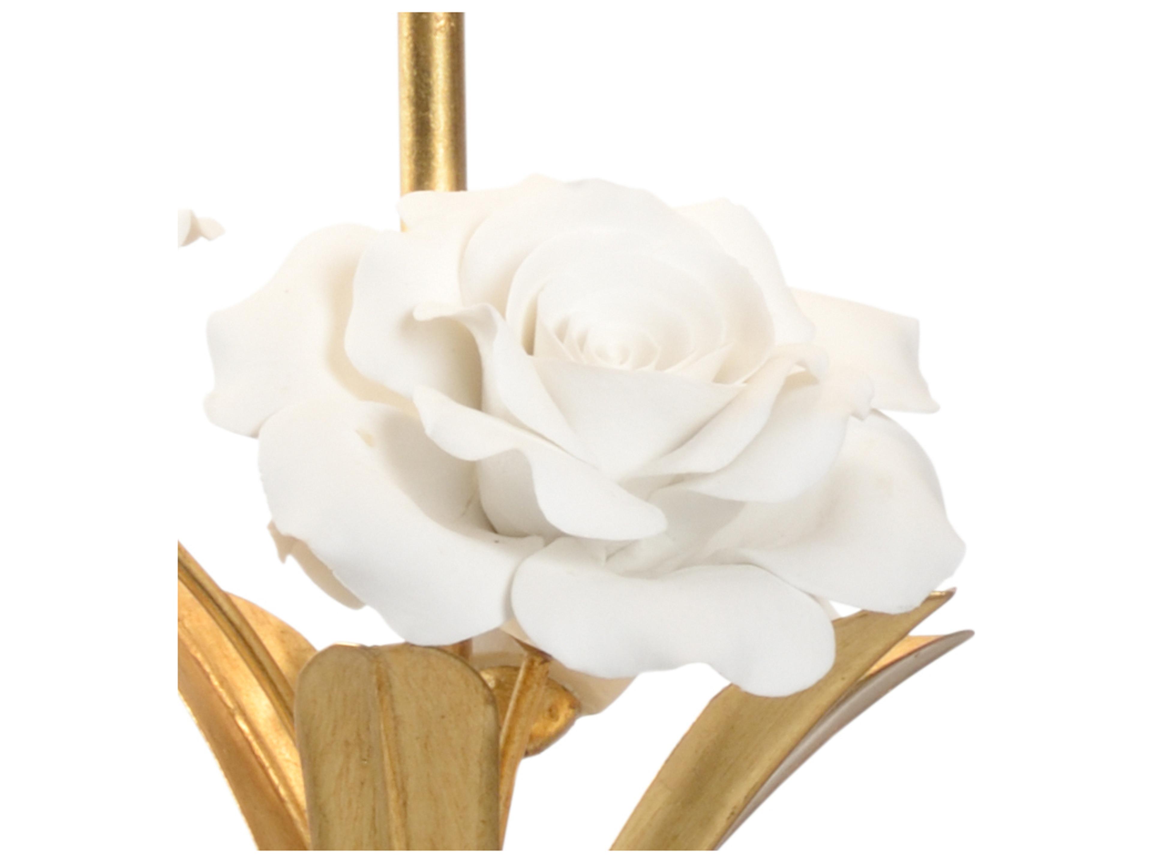 Chelsea House Small Rose Gold White Table Lamp