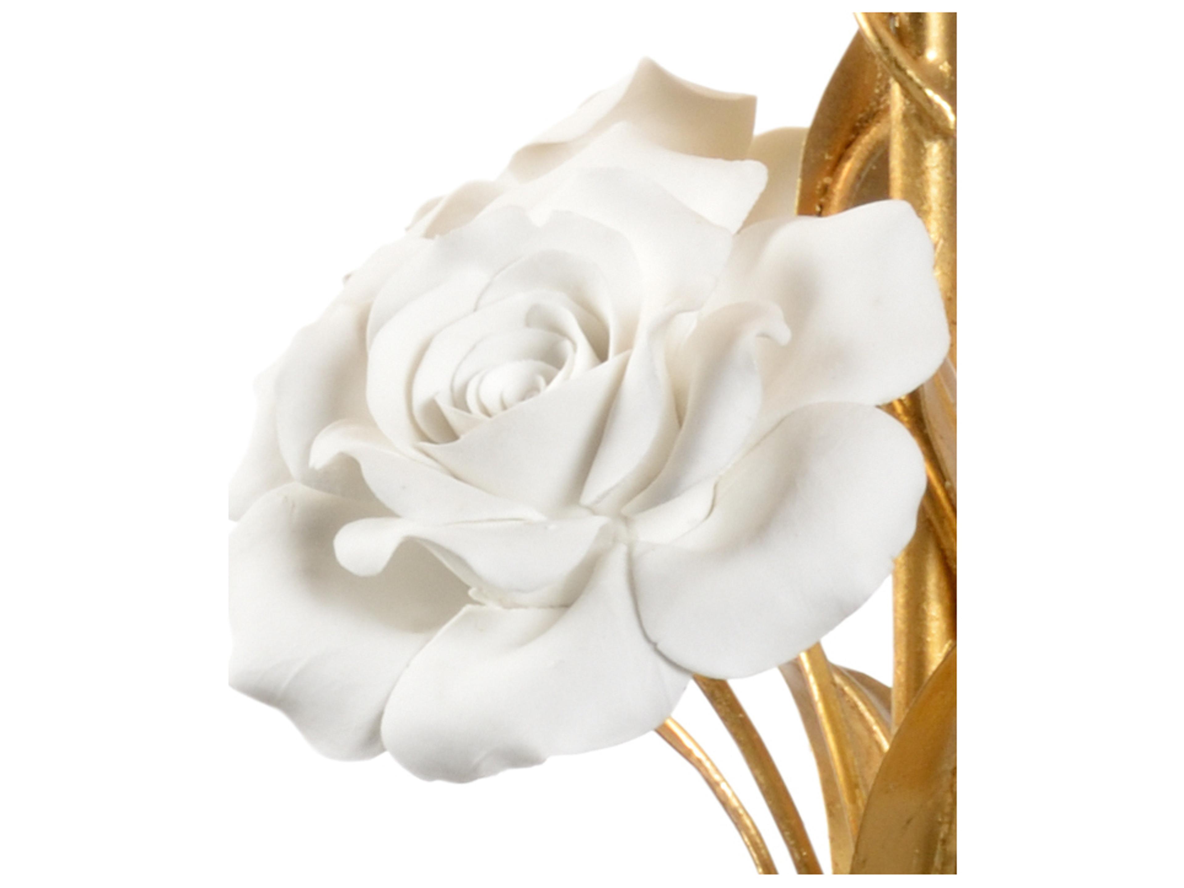 Chelsea House Large Rose Gold White Table Lamp