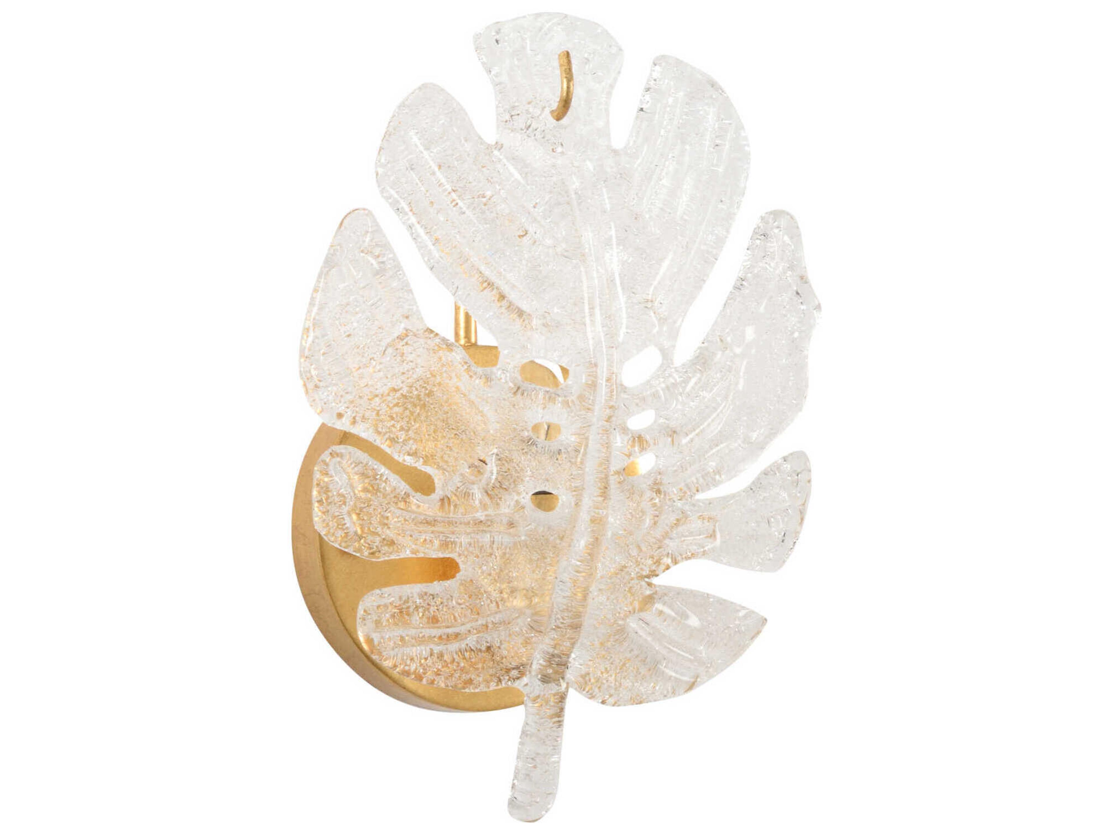 Gold Glass Wall Sconce