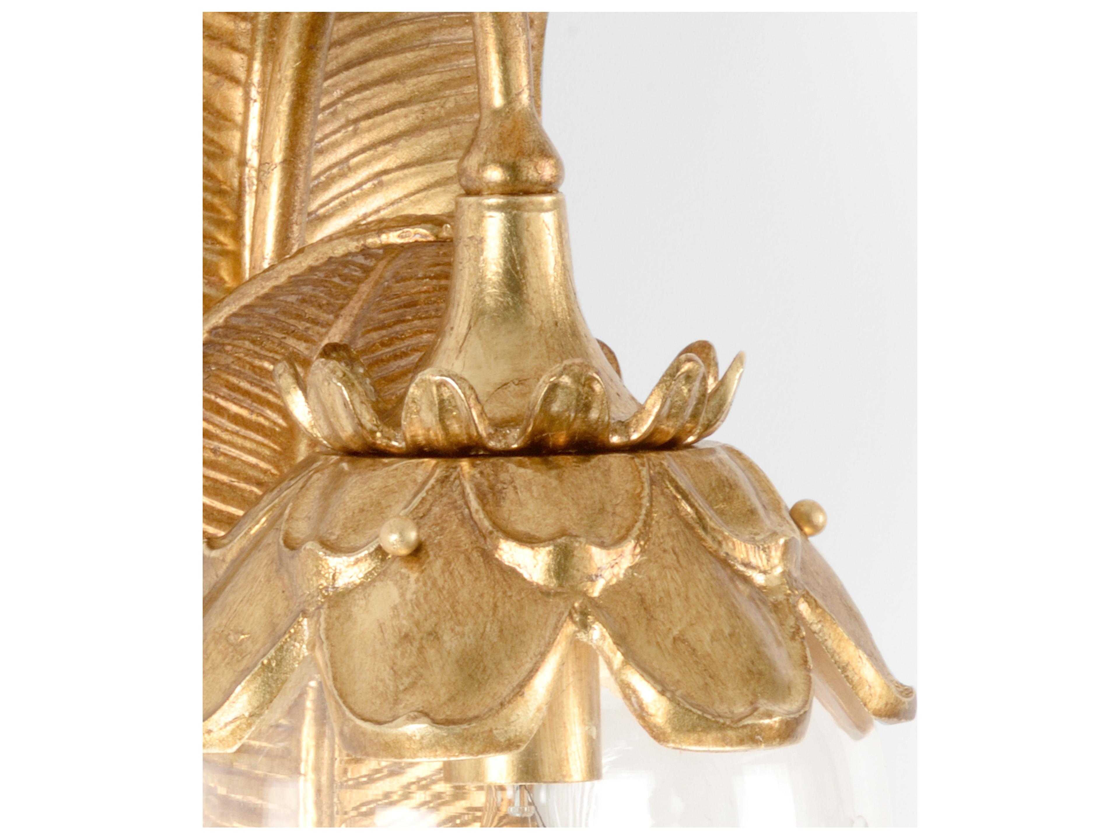 Chelsea House Gold Glass Wall Sconce
