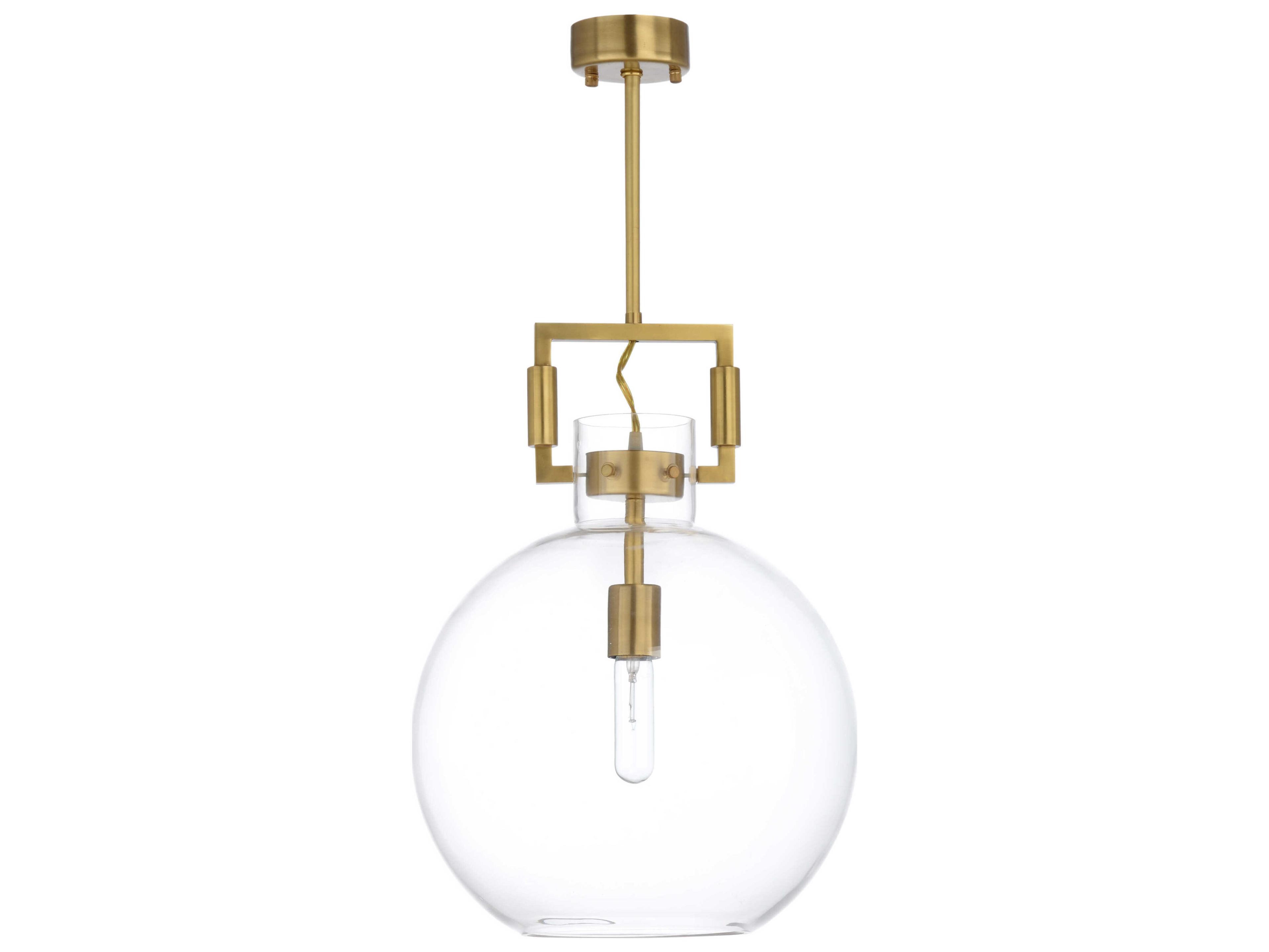 Gold Brass Globe Pendant